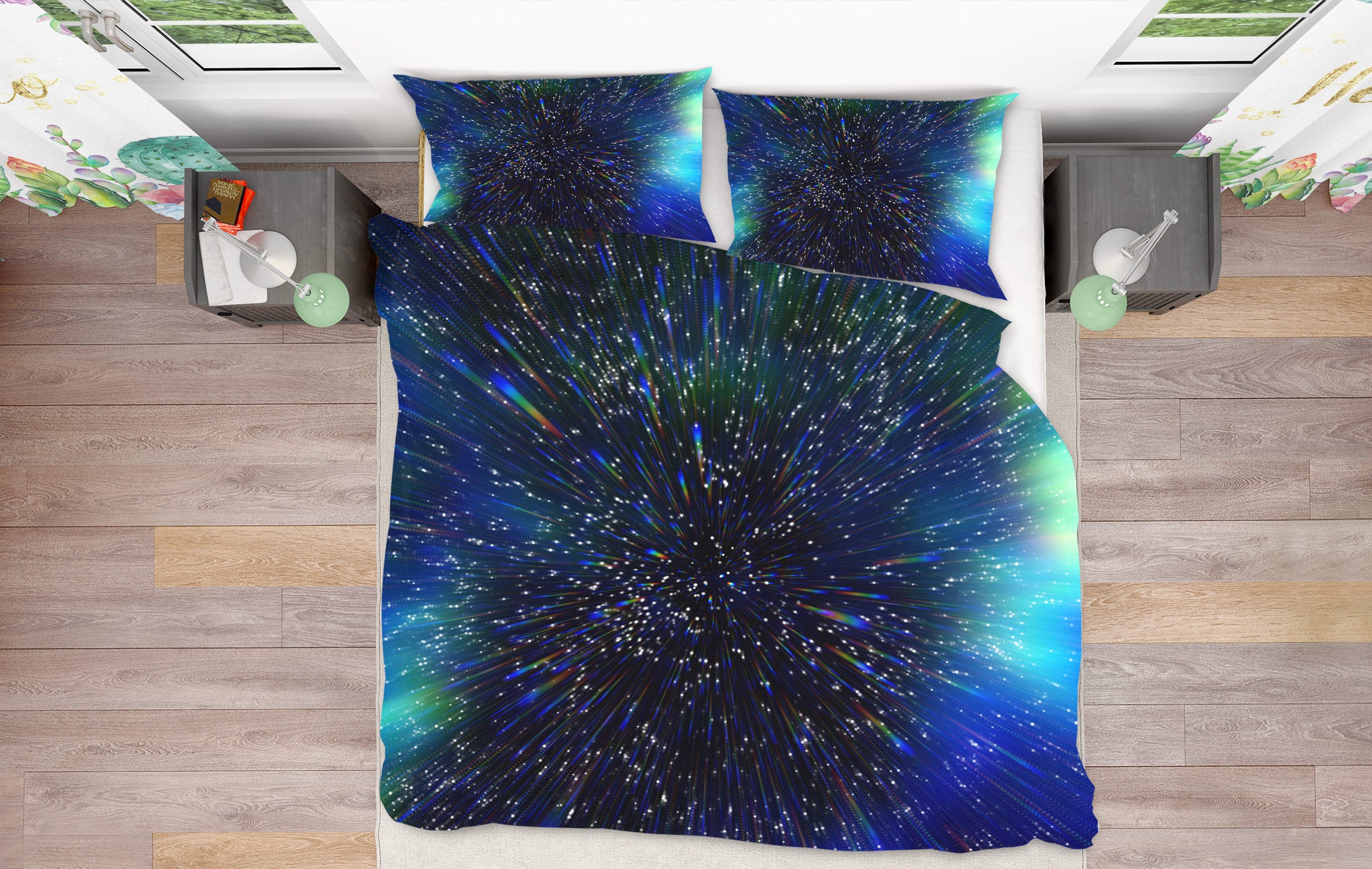 3D Star Point 16145 Bed Pillowcases Quilt