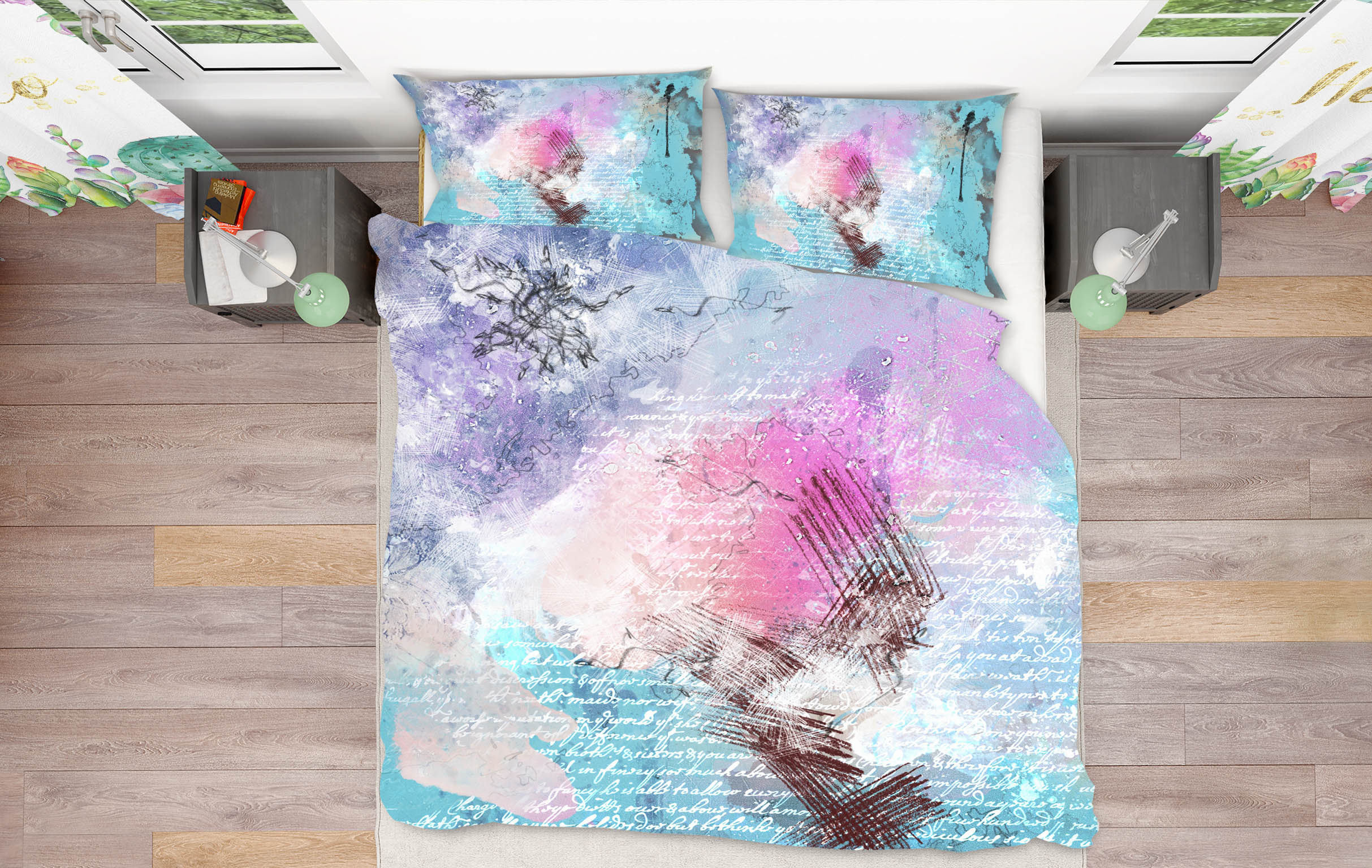 3D Colorful 19121 Bed Pillowcases Quilt