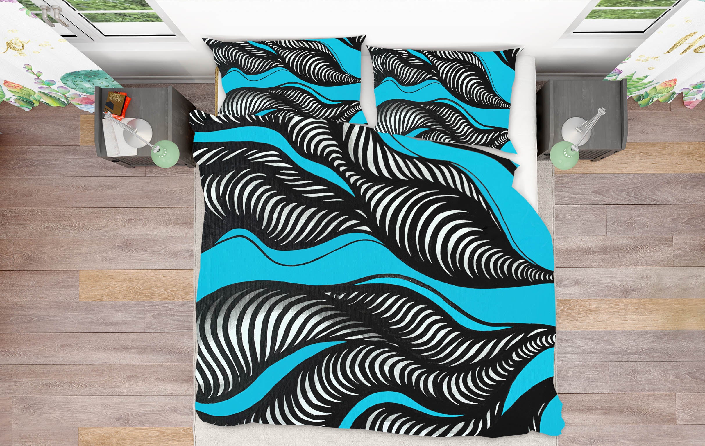 3D Black Vortex 3029 Jacqueline Reynoso Bedding Bed Pillowcases Quilt Cover Duvet Cover