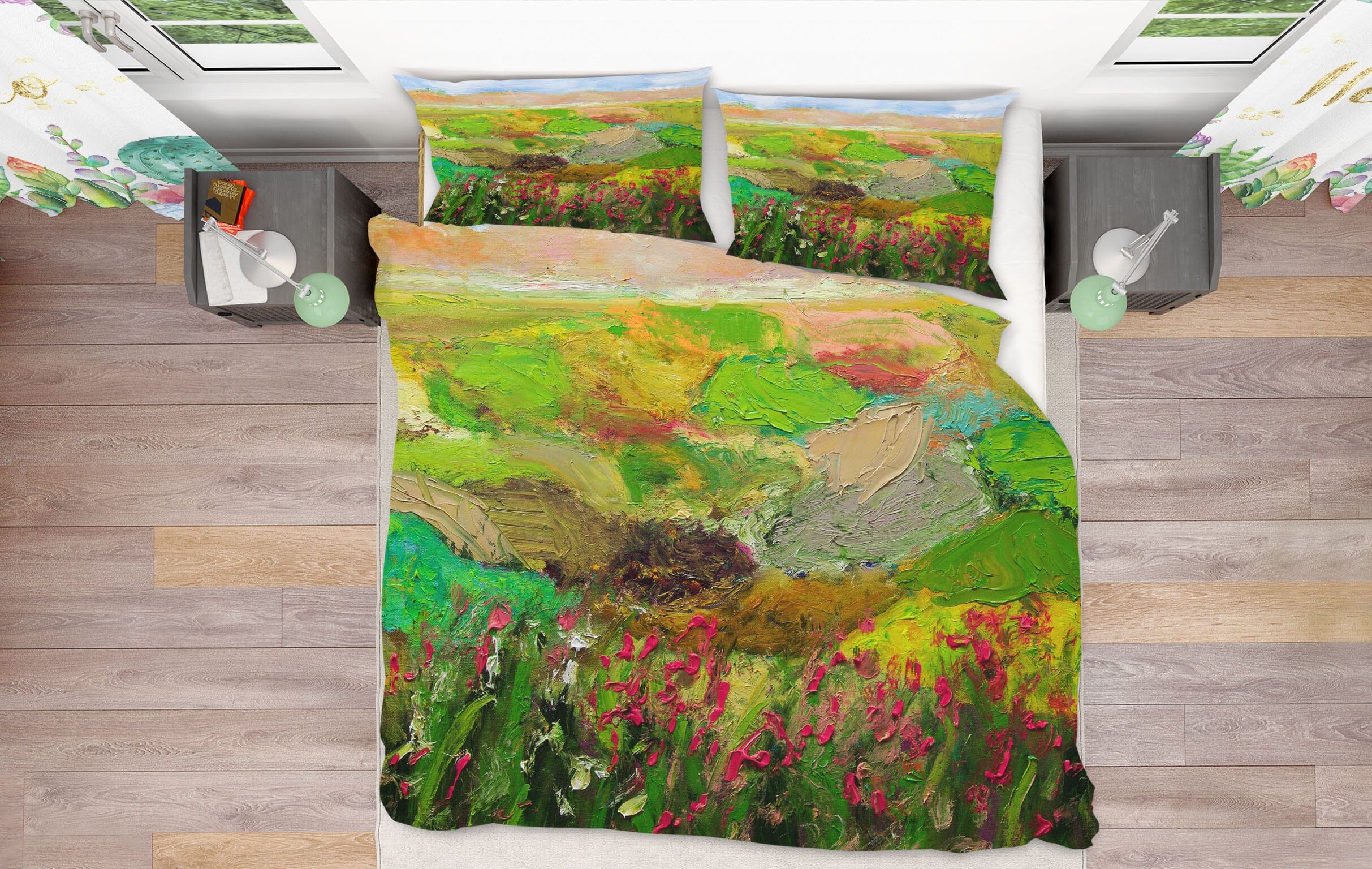 3D Red Roses 1119 Allan P. Friedlander Bedding Bed Pillowcases Quilt Quiet Covers AJ Creativity Home