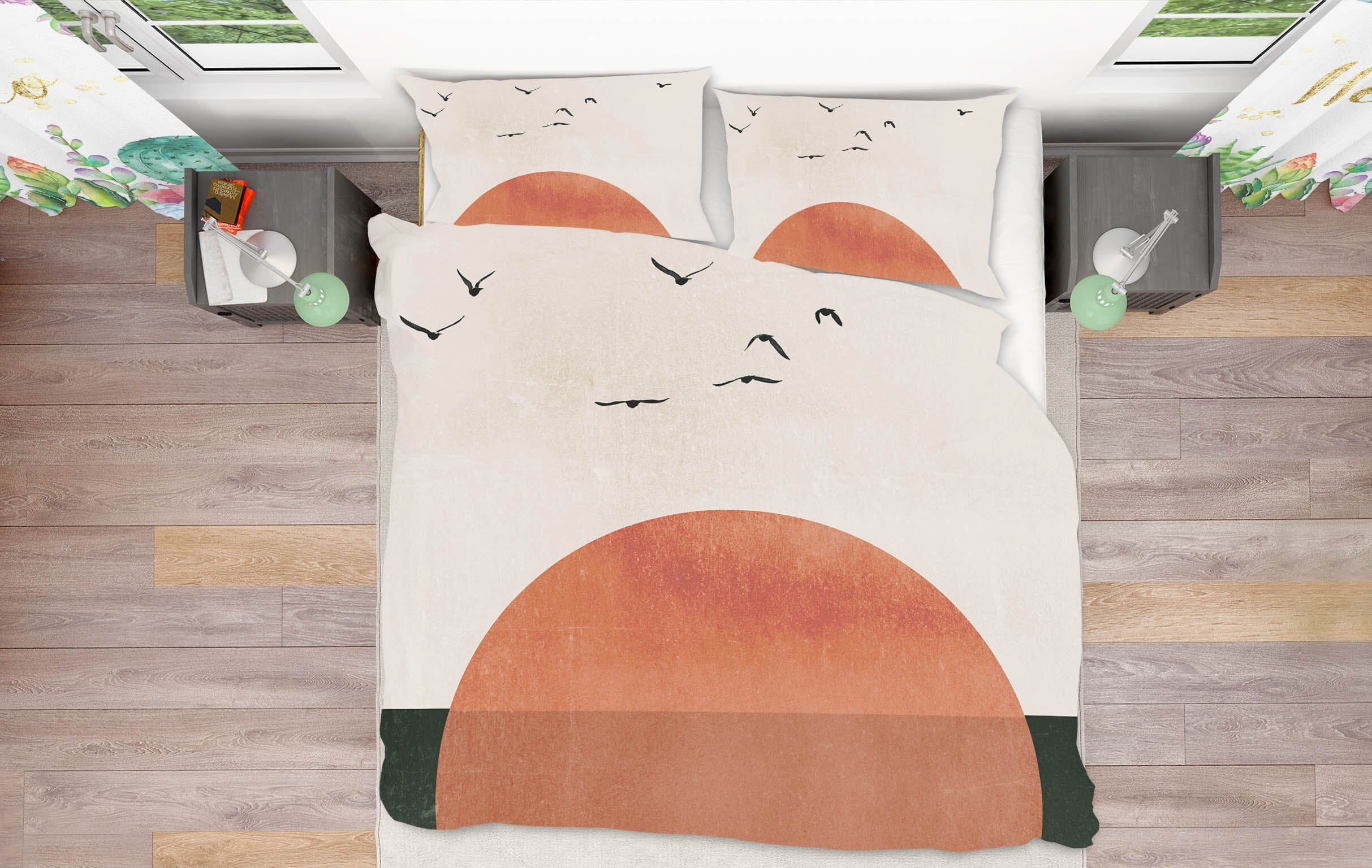 3D Sunset Sea 204 Boris Draschoff Bedding Bed Pillowcases Quilt Quiet Covers AJ Creativity Home