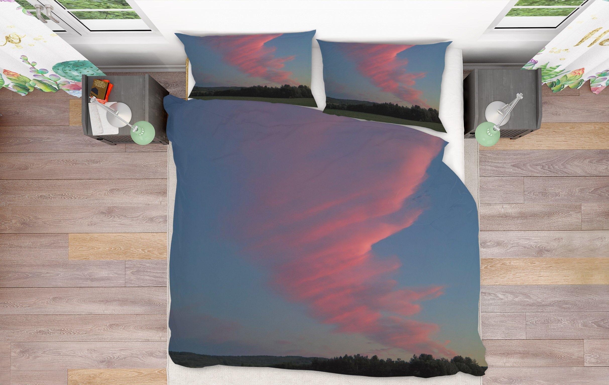 3D Pink Cloud 1031 Jerry LoFaro bedding Bed Pillowcases Quilt Quiet Covers AJ Creativity Home