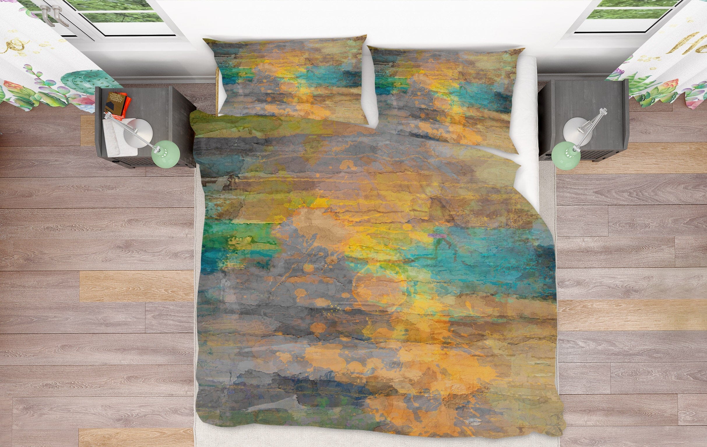 3D Yellow Painting 1029 Michael Tienhaara Bedding Bed Pillowcases Quilt Quiet Covers AJ Creativity Home
