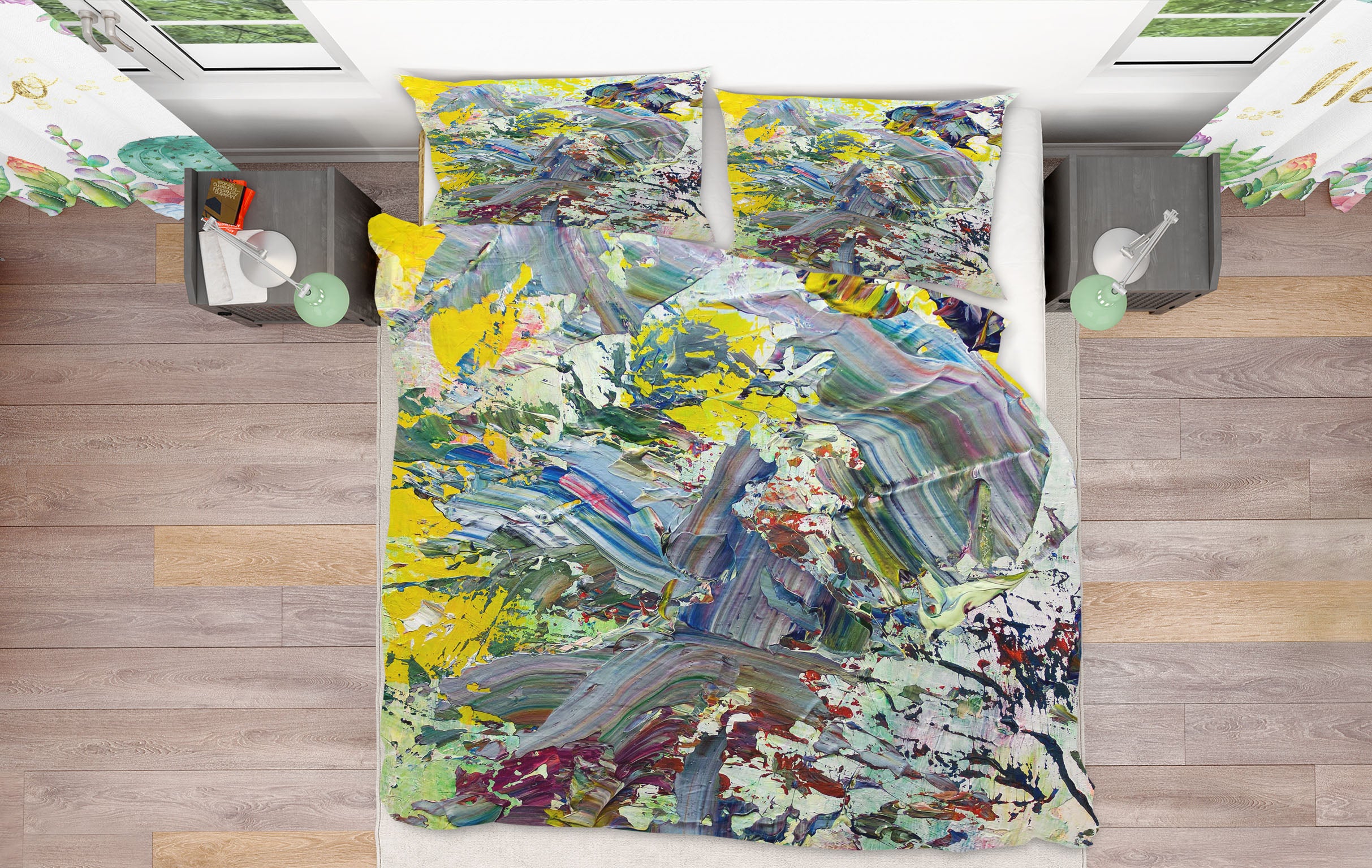 3D Abstract Smear 1127 Allan P. Friedlander Bedding Bed Pillowcases Quilt