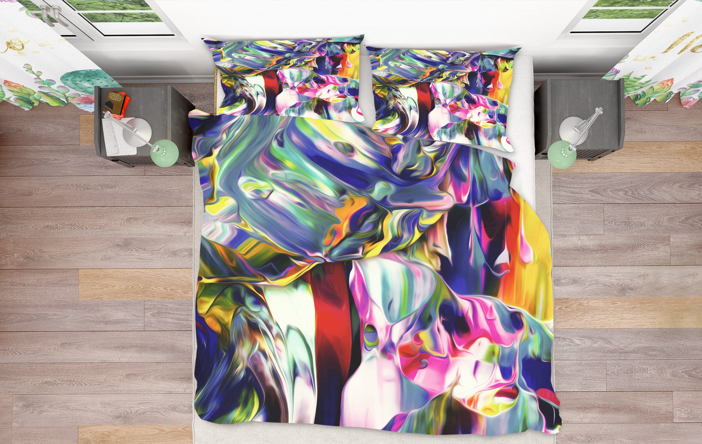 3D Pattern 16111 Bed Pillowcases Quilt