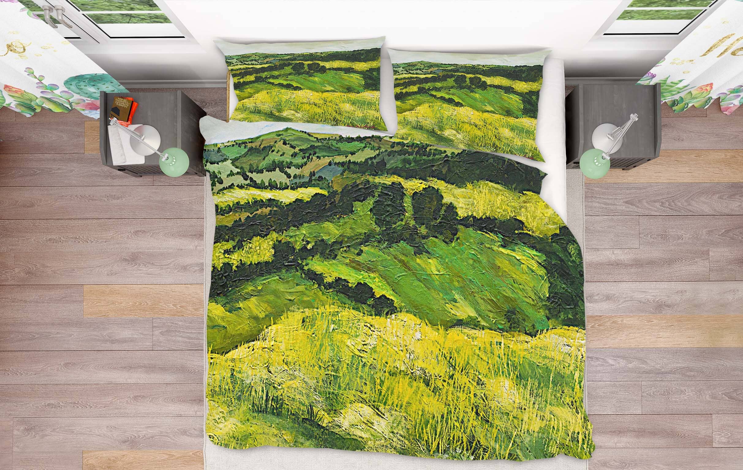 3D Tall Grass Path 1060 Allan P. Friedlander Bedding Bed Pillowcases Quilt Quiet Covers AJ Creativity Home