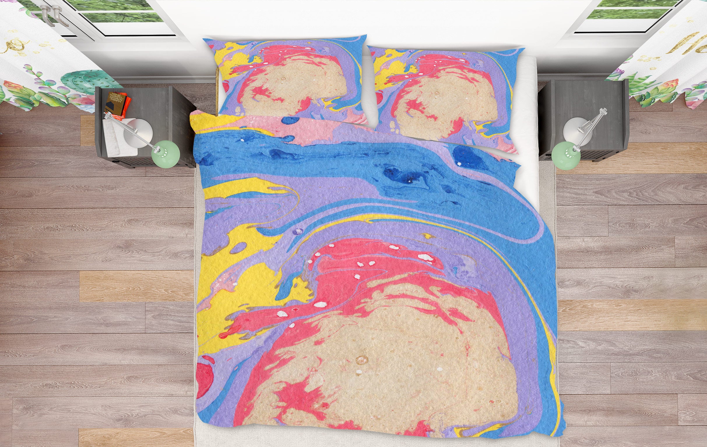 3D Color Pattern 16106 Bed Pillowcases Quilt
