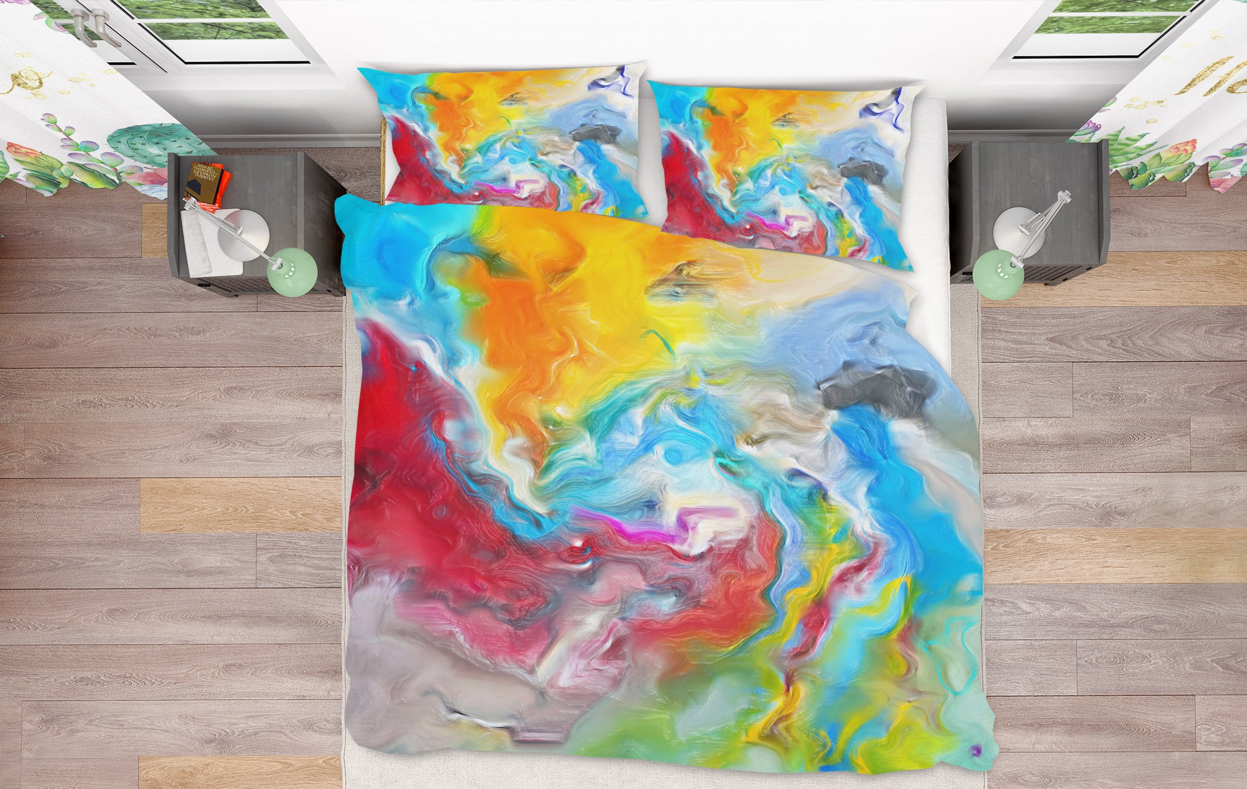 3D Color Pattern 15205 Bed Pillowcases Quilt