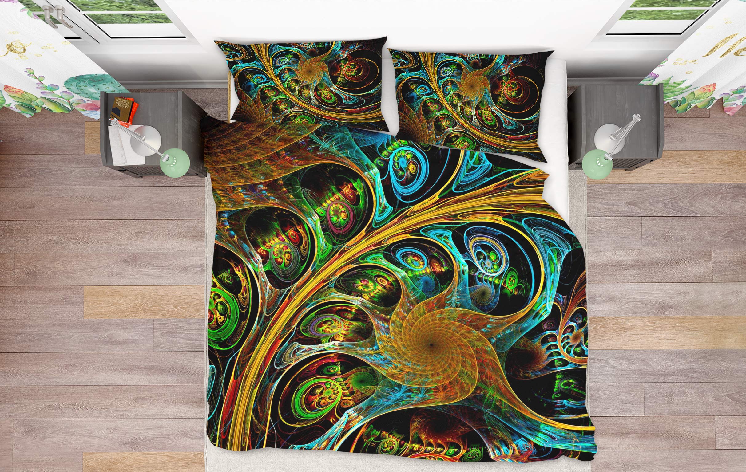 3D Pattern Lines 13191 Bed Pillowcases Quilt