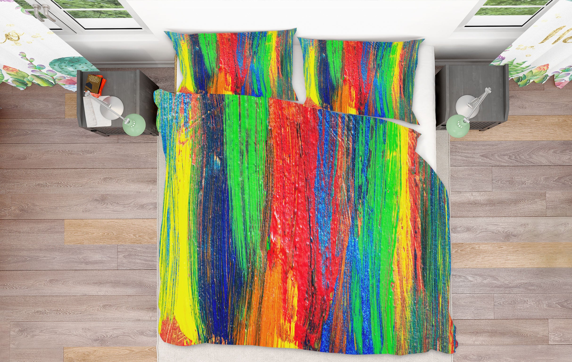 3D Colorful 60149 Bed Pillowcases Quilt