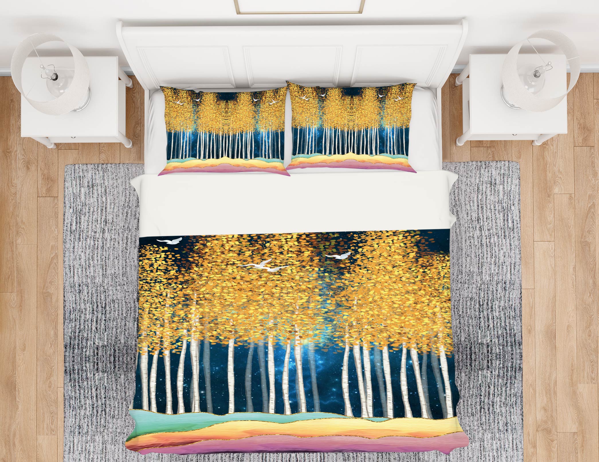 3D Forest 13061 Bed Pillowcases Quilt