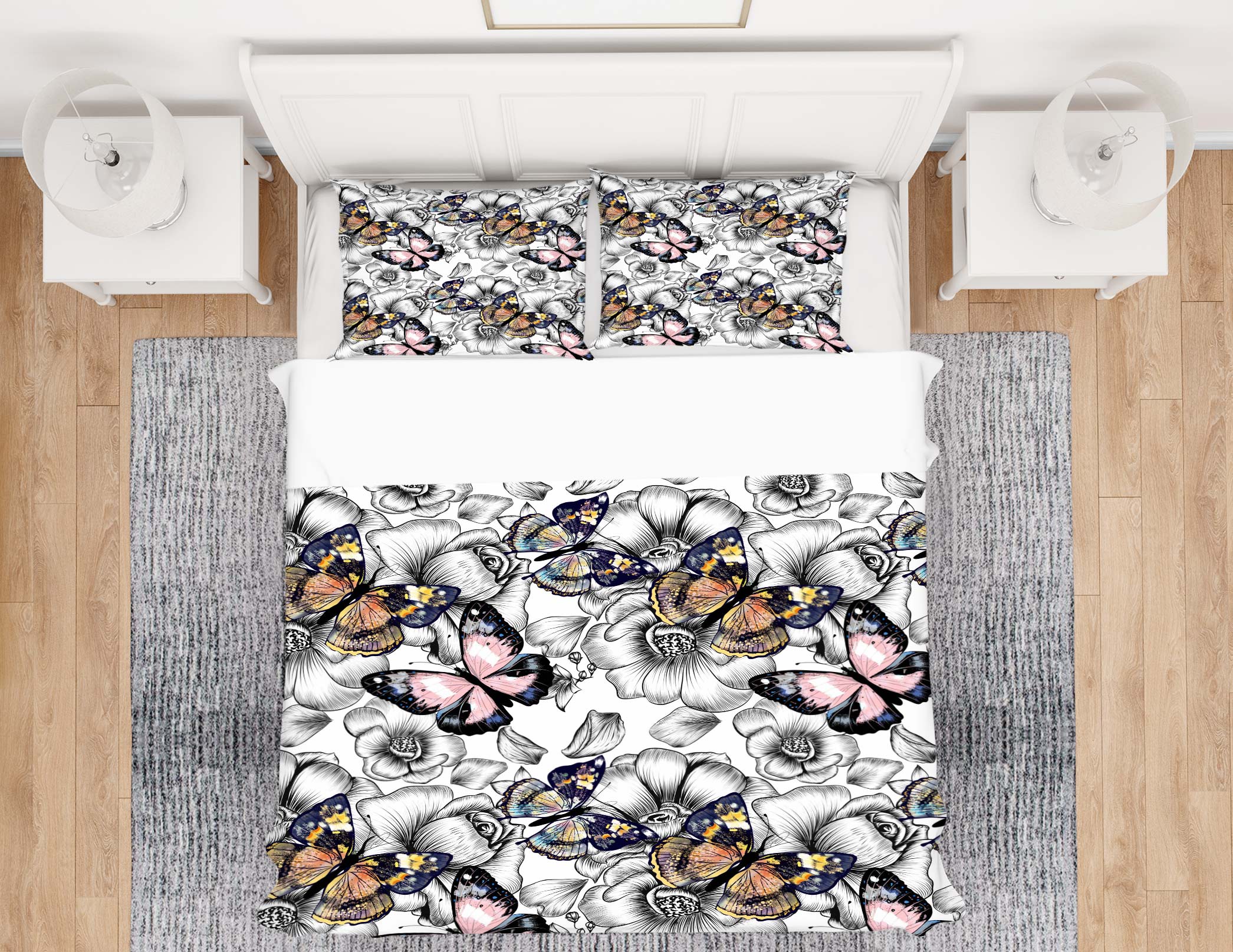 3D Butterfly 59205 Bed Pillowcases Quilt