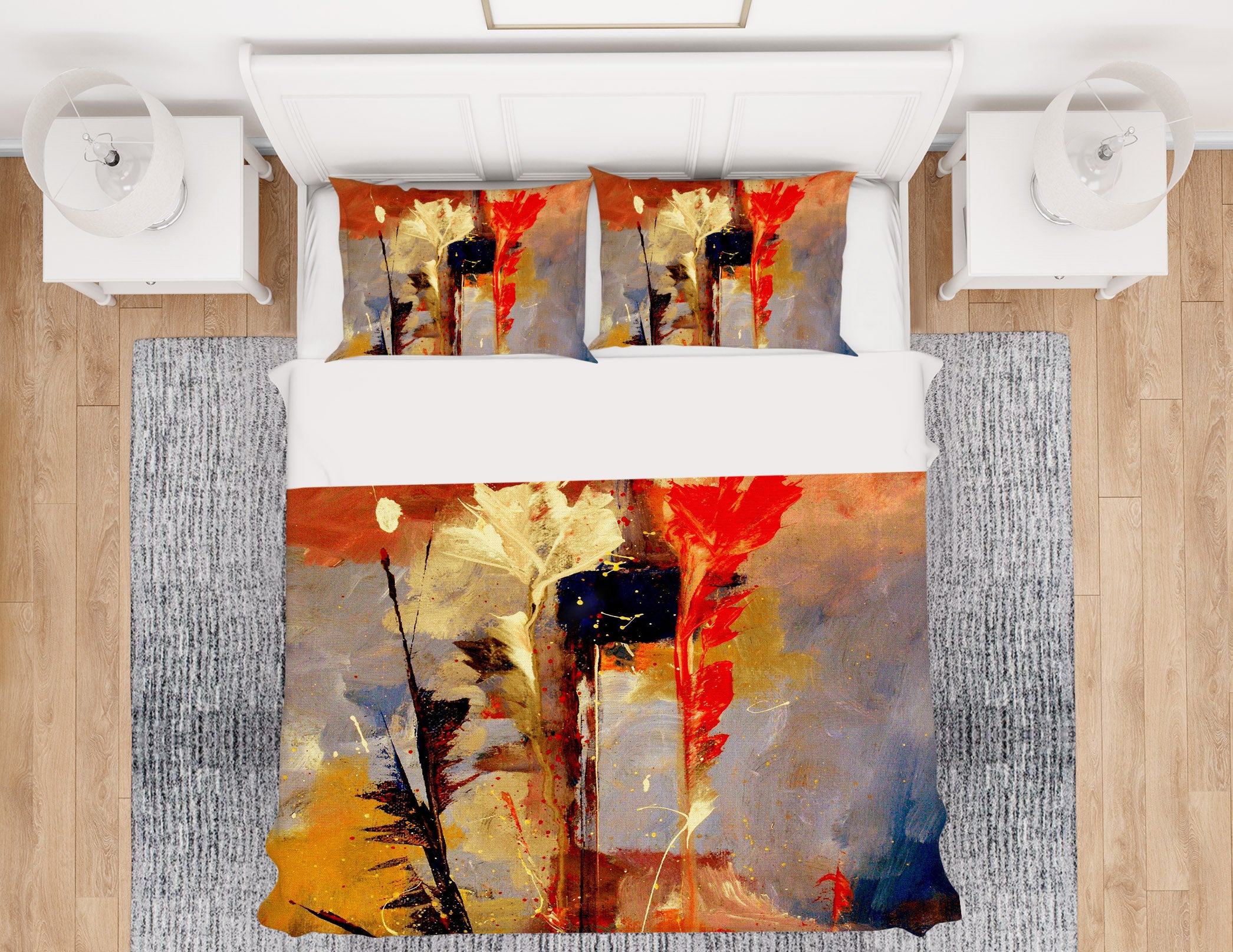 3D Abstract 12173 Bed Pillowcases Quilt