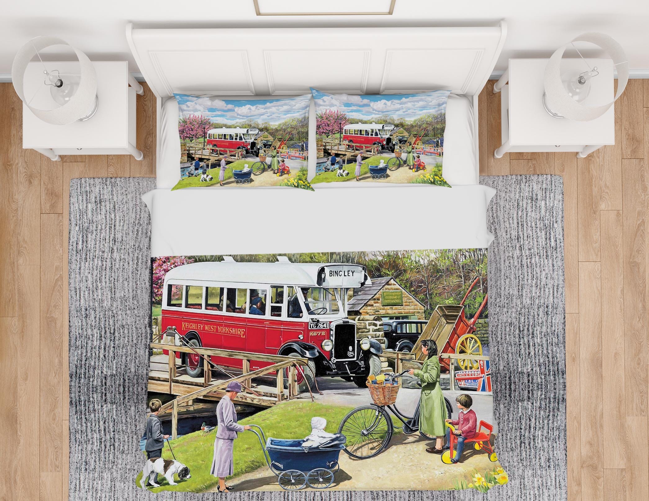 3D The Old Swing Bridge 2063 Trevor Mitchell bedding Bed Pillowcases Quilt Quiet Covers AJ Creativity Home