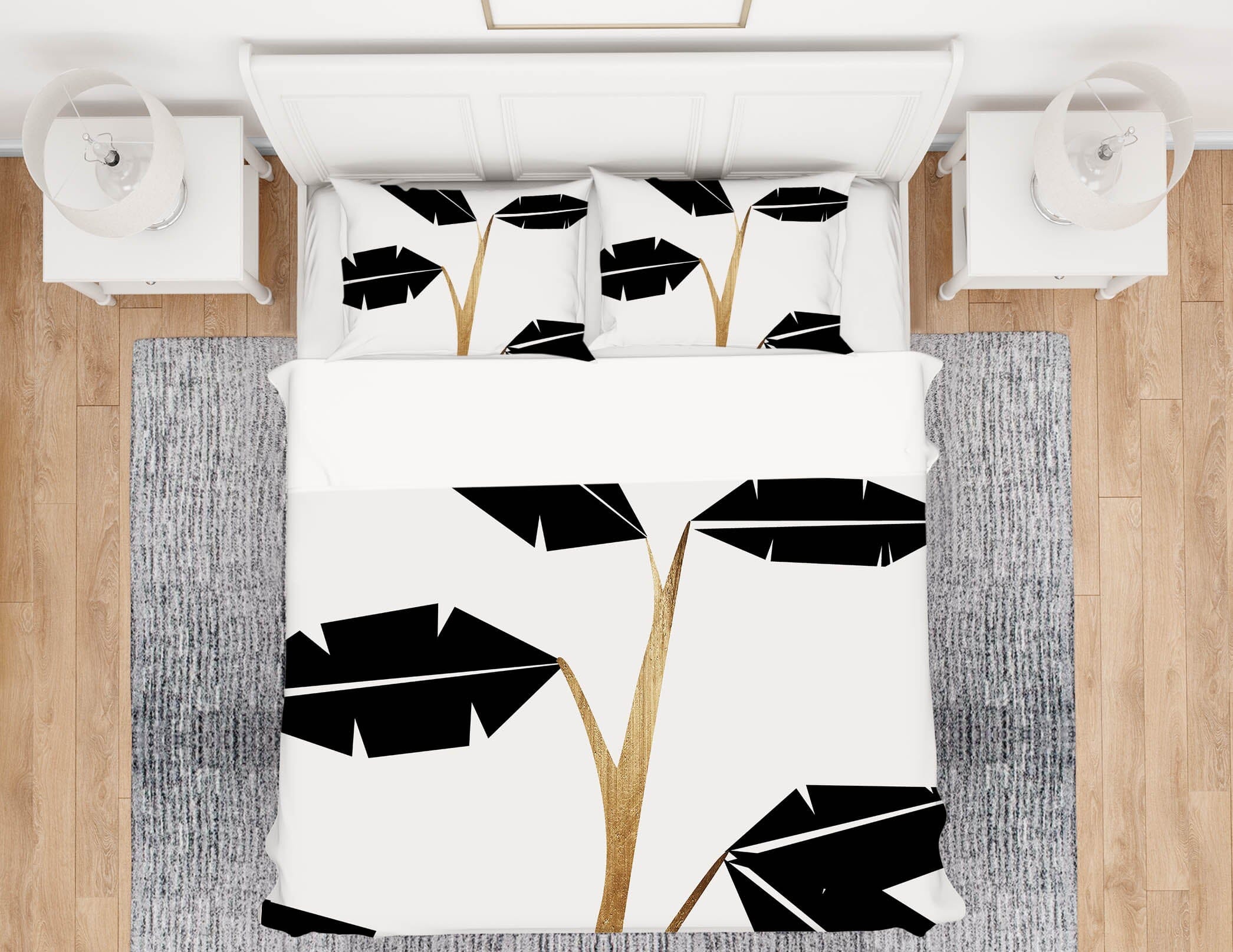 3D Leaf Pattern 111 Boris Draschoff Bedding Bed Pillowcases Quilt Quiet Covers AJ Creativity Home
