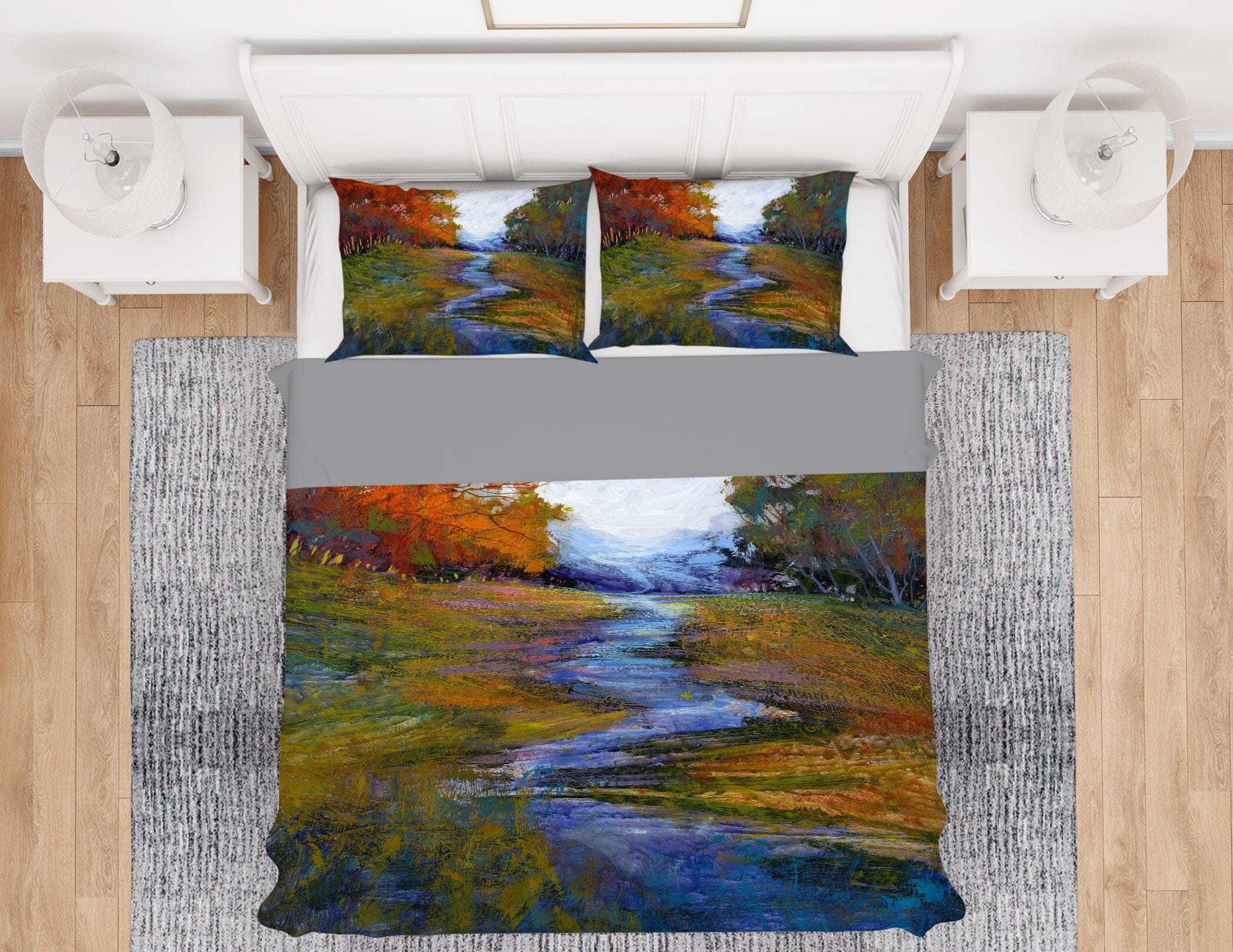 3D Winding River 1049 Michael Tienhaara Bedding Bed Pillowcases Quilt Quiet Covers AJ Creativity Home