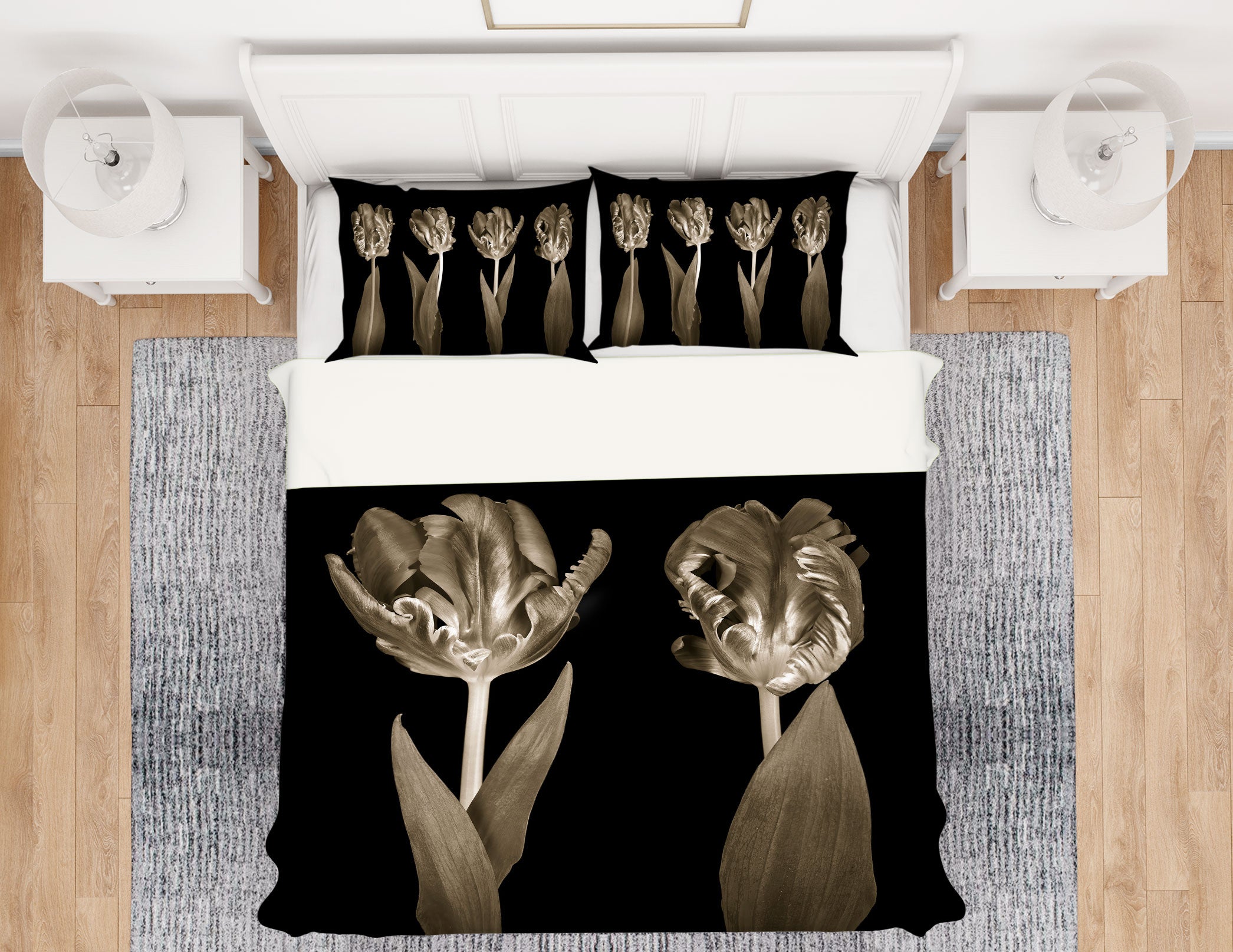 3D Brown Flower 7003 Assaf Frank Bedding Bed Pillowcases Quilt Cover Duvet Cover