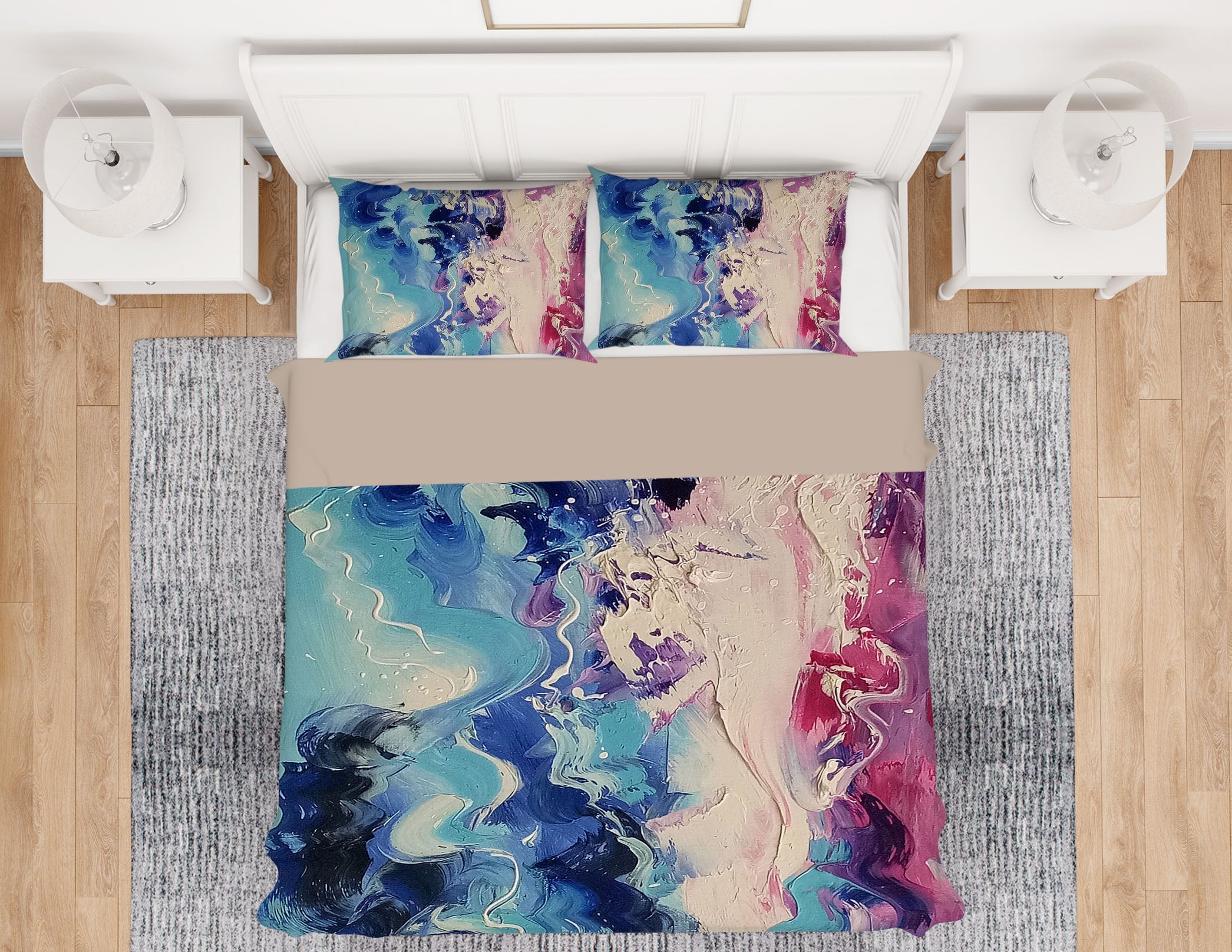 3D Colorful Lines 16017 Bed Pillowcases Quilt