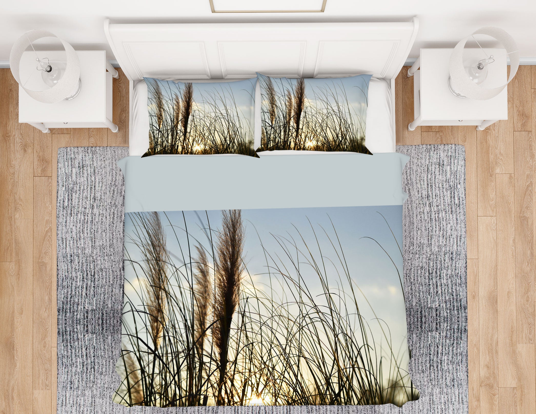 3D Reeds 13138 Bed Pillowcases Quilt