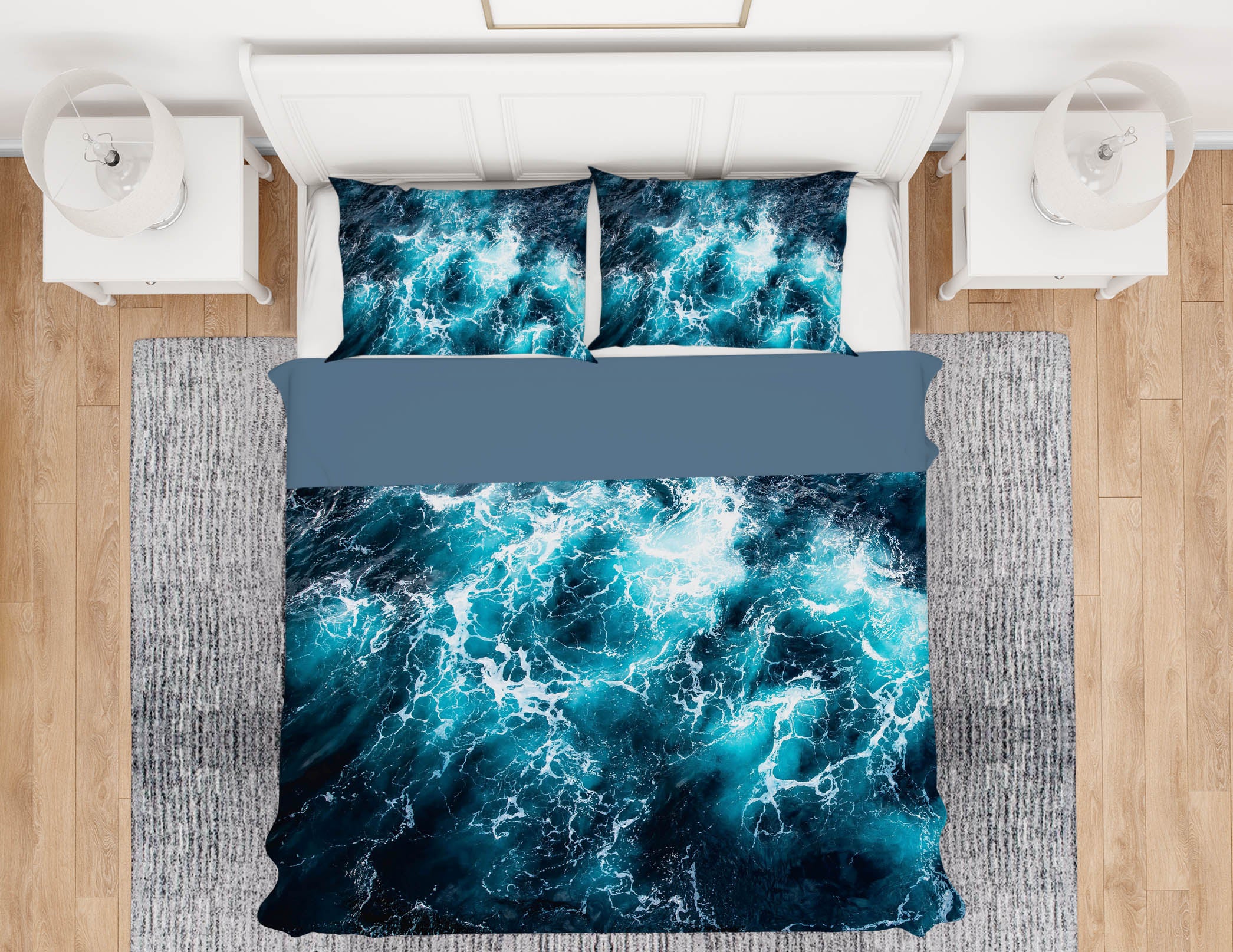 3D Sea Tide Pattern 16021 Bed Pillowcases Quilt