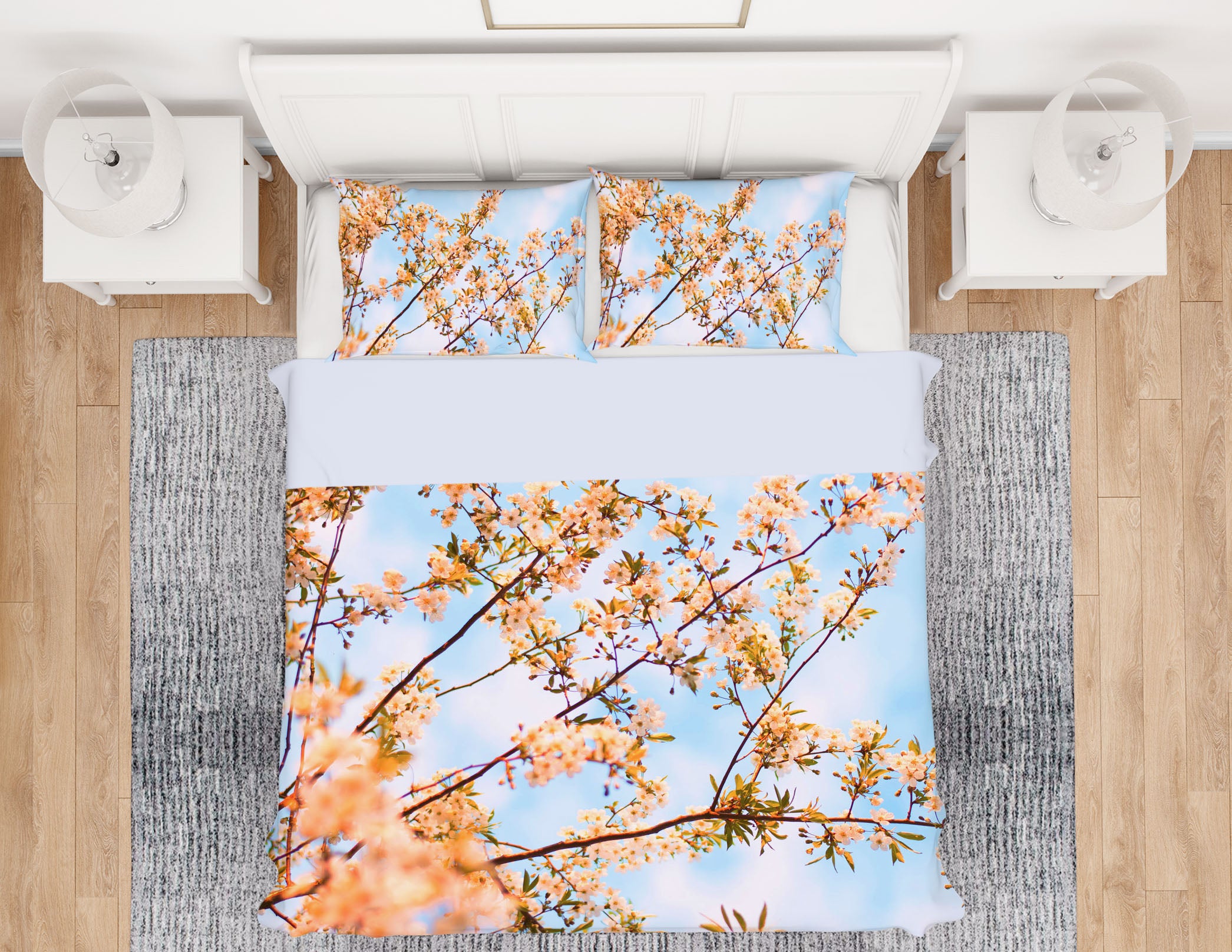 3D Flower Branch 16066 Bed Pillowcases Quilt