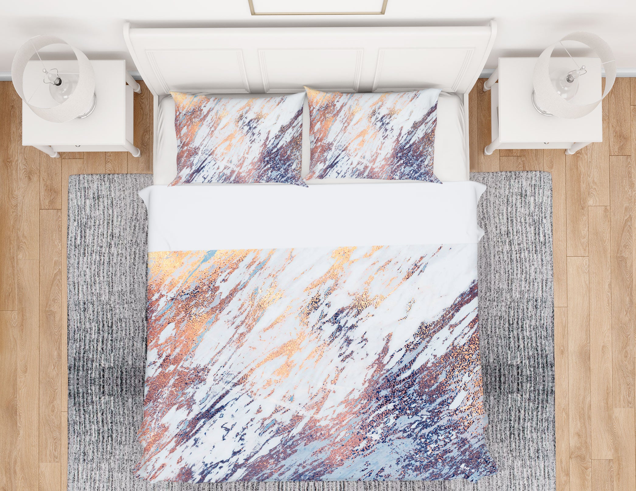 3D Texture 16153 Bed Pillowcases Quilt