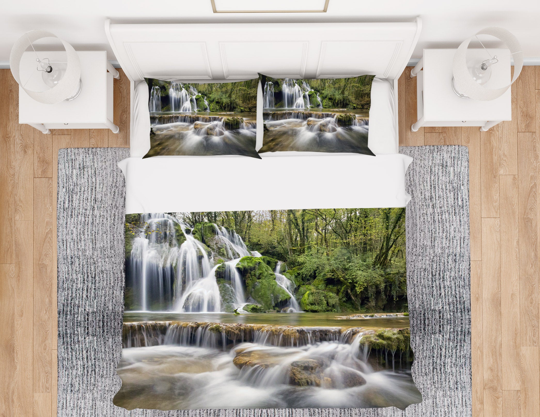 3D Waterfall 19202 Bed Pillowcases Quilt