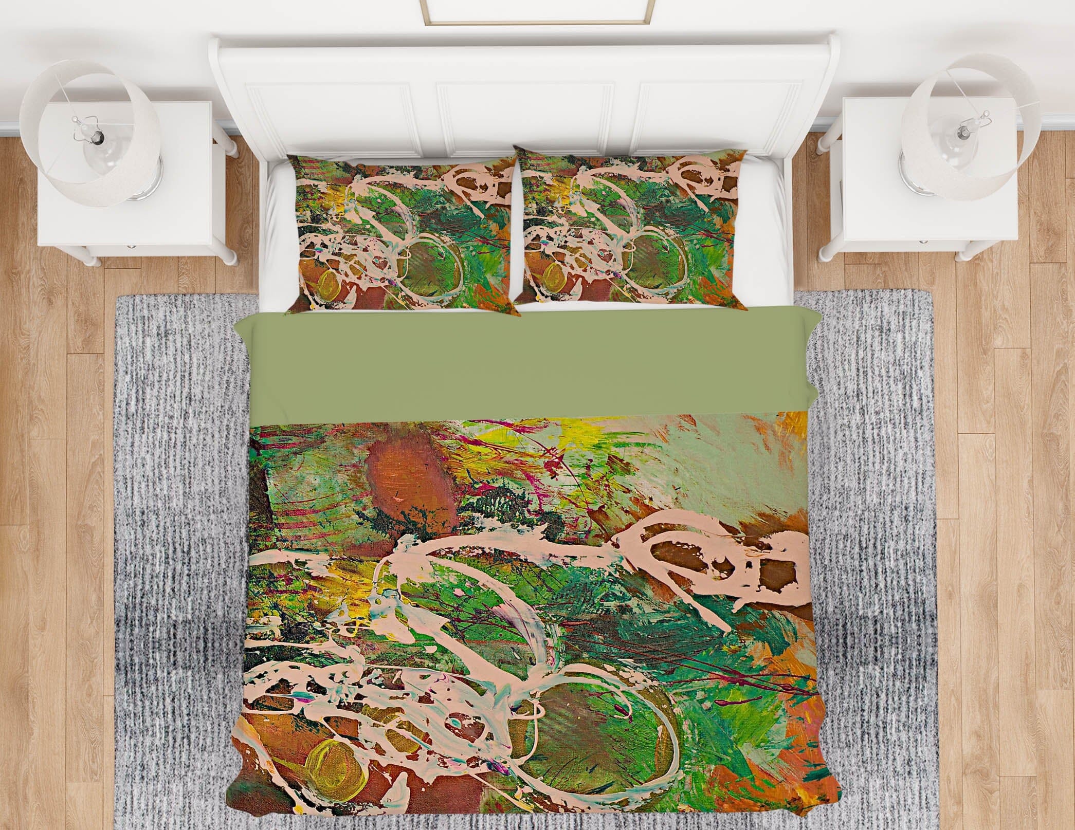 3D Painted Lotus Pond 102 Allan P. Friedlander Bedding Bed Pillowcases Quilt Quiet Covers AJ Creativity Home