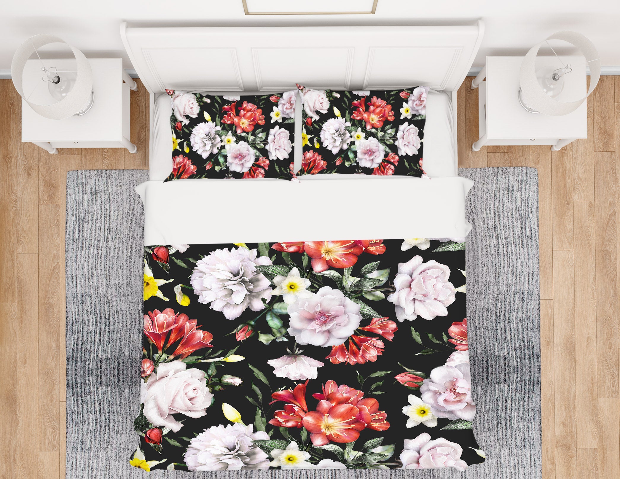 3D Flowers 15030 Bed Pillowcases Quilt
