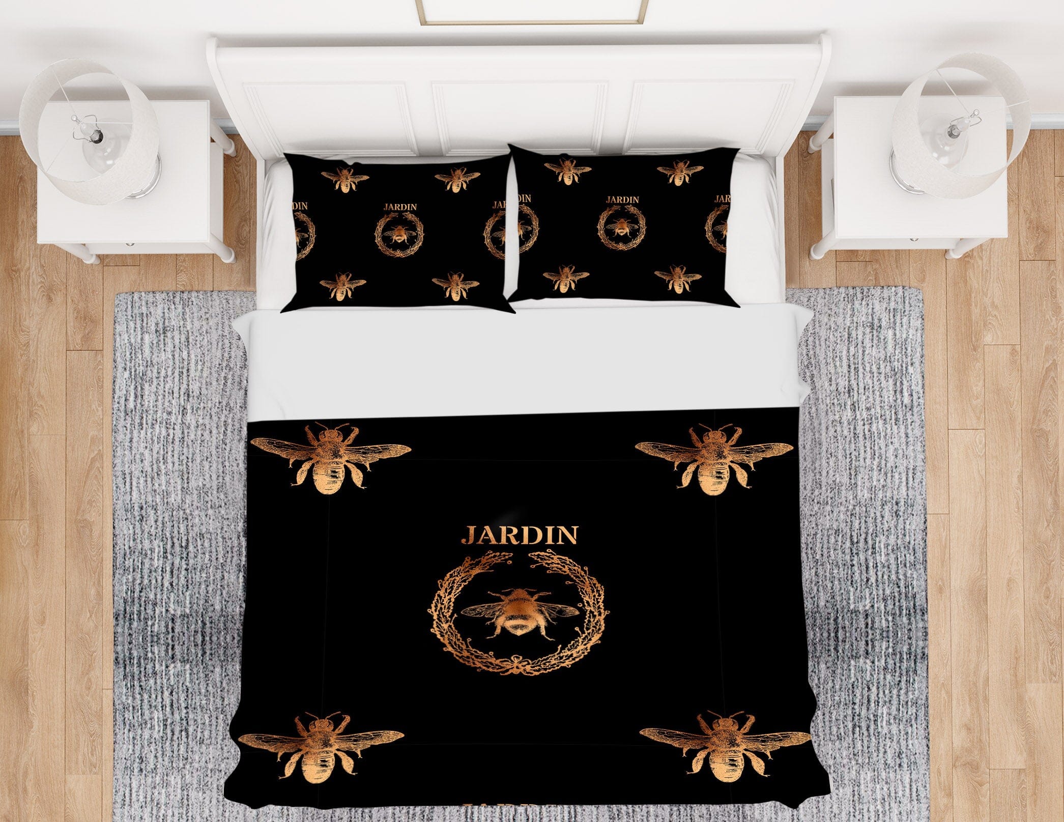 3D Golden Bee 140 Uta Naumann Bedding Bed Pillowcases Quilt Quiet Covers AJ Creativity Home