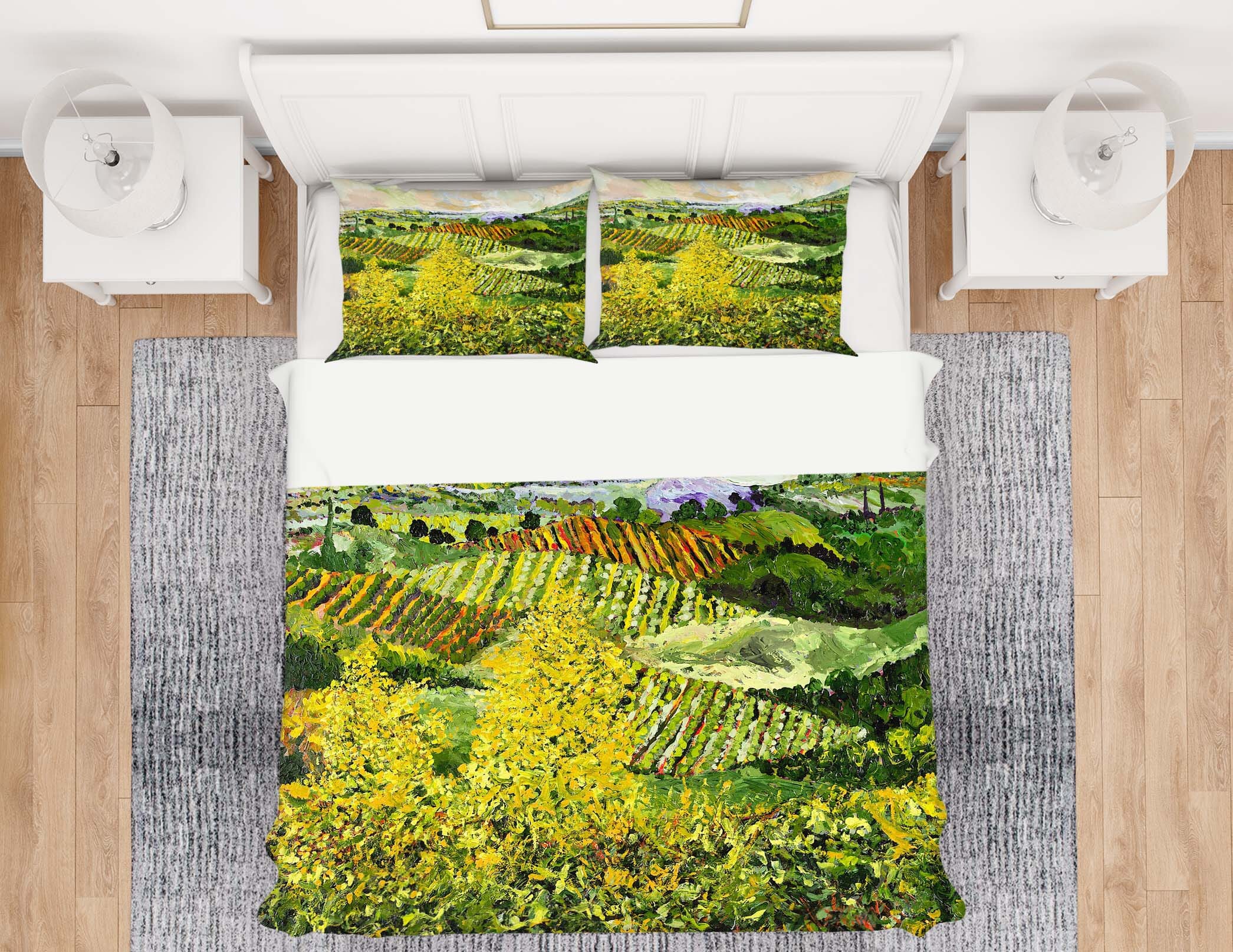 3D Yellow Trees 1009 Allan P. Friedlander Bedding Bed Pillowcases Quilt Quiet Covers AJ Creativity Home
