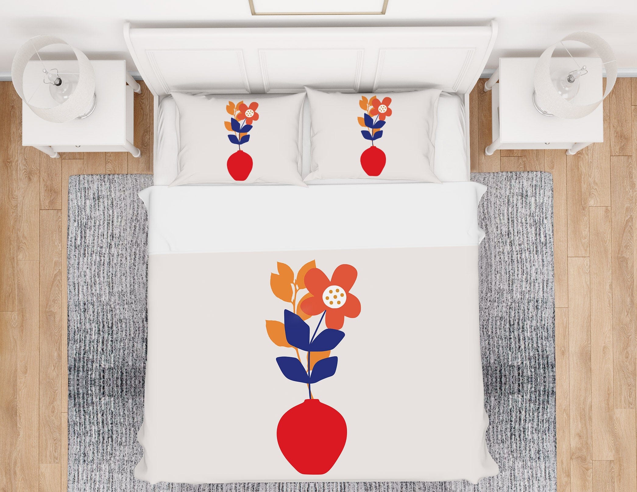 3D Red Vase 228 Boris Draschoff Bedding Bed Pillowcases Quilt Quiet Covers AJ Creativity Home