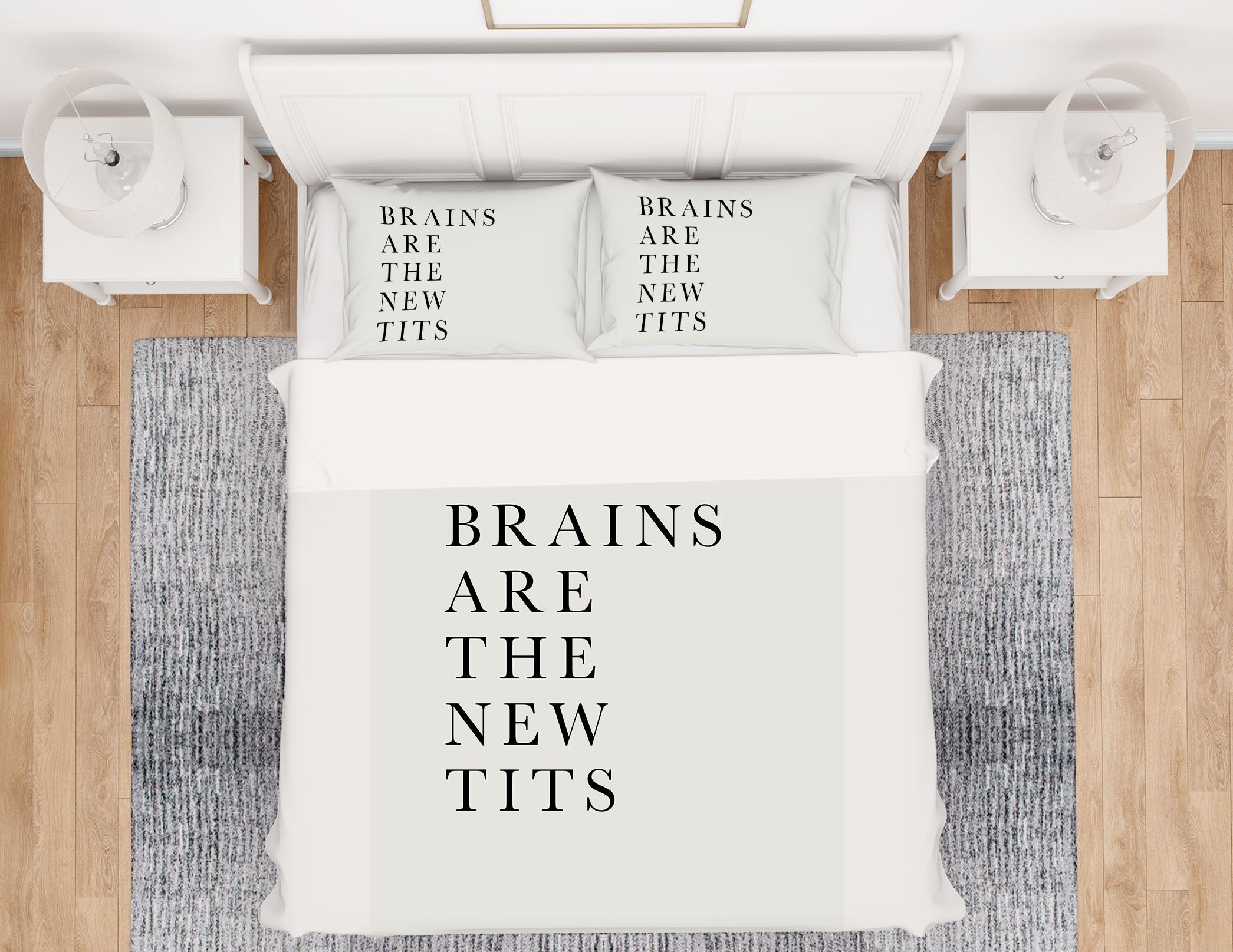 3D Black Words 120 Boris Draschoff Bedding Bed Pillowcases Quilt