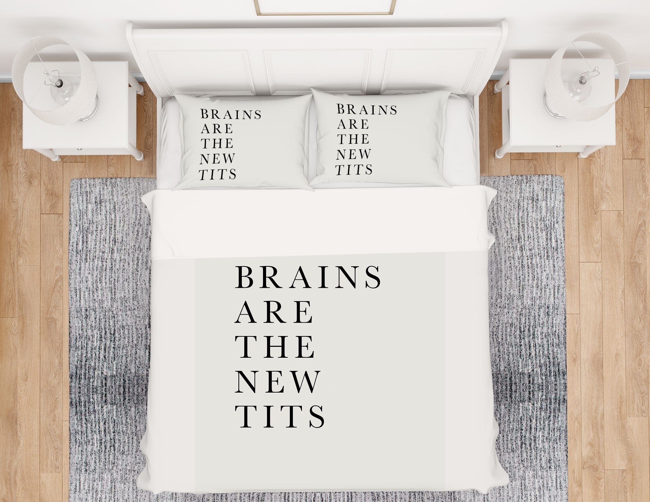 3D Black Words 120 Boris Draschoff Bedding Bed Pillowcases Quilt Quiet Covers AJ Creativity Home