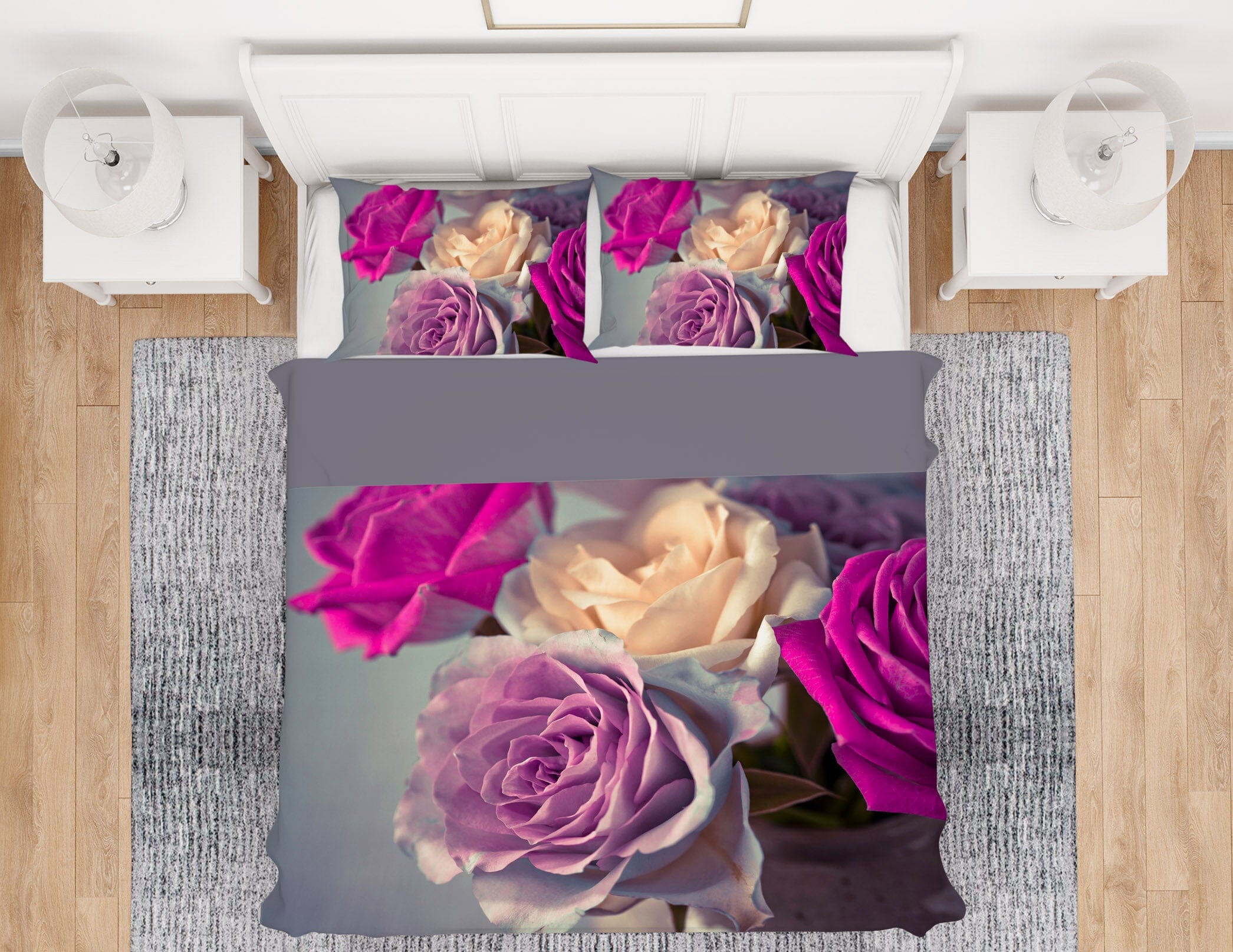 3D Blooming Rose 1010 Assaf Frank Bedding Bed Pillowcases Quilt Quiet Covers AJ Creativity Home