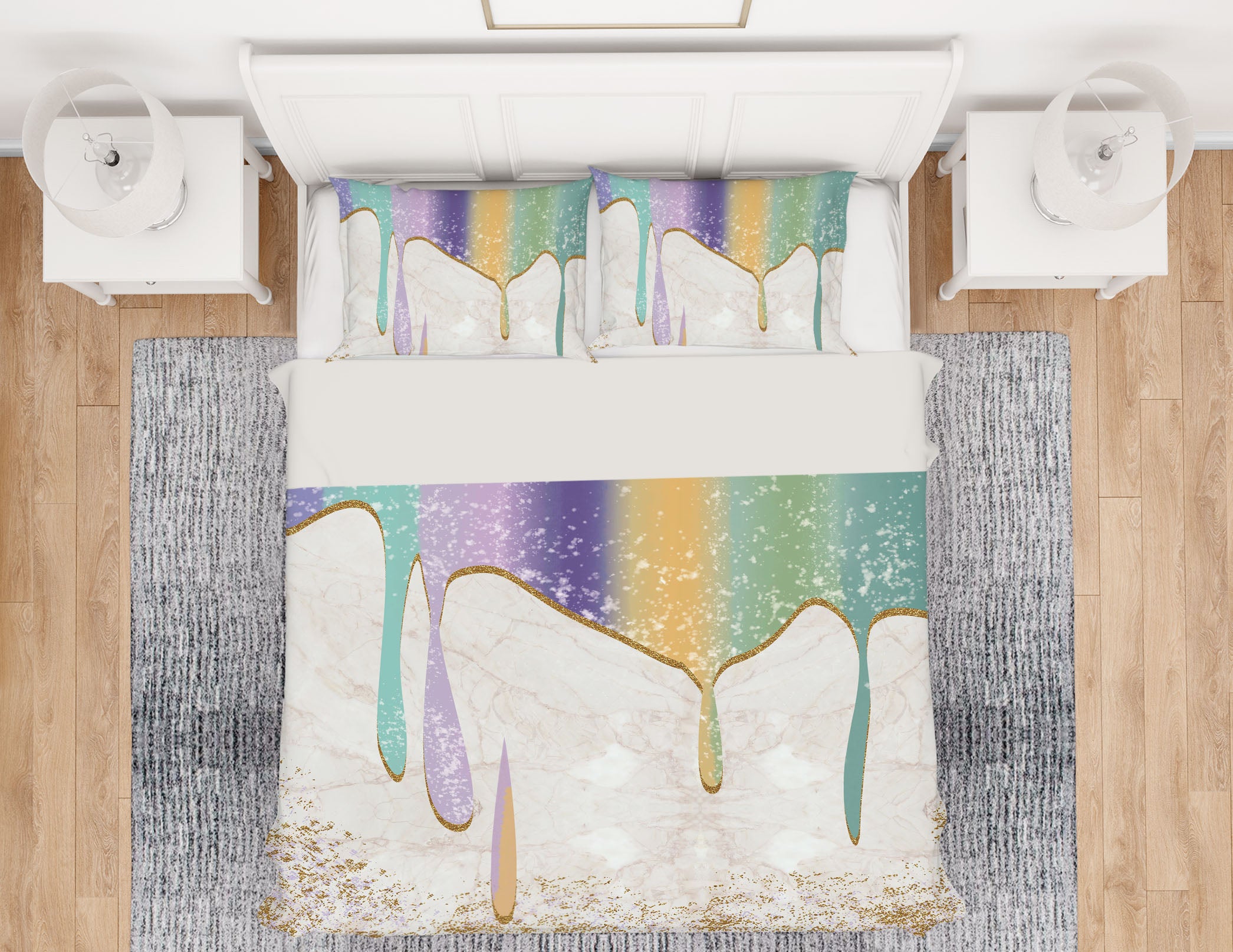 3D Colorful 16026 Bed Pillowcases Quilt