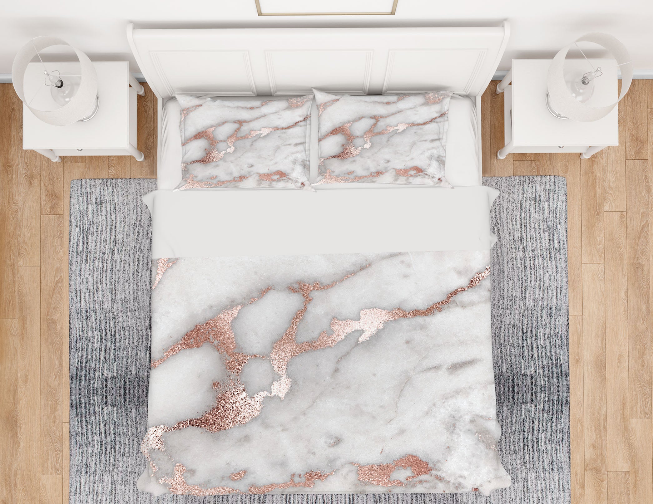 3D Gold Pink 028 Uta Naumann Bedding Bed Pillowcases Quilt