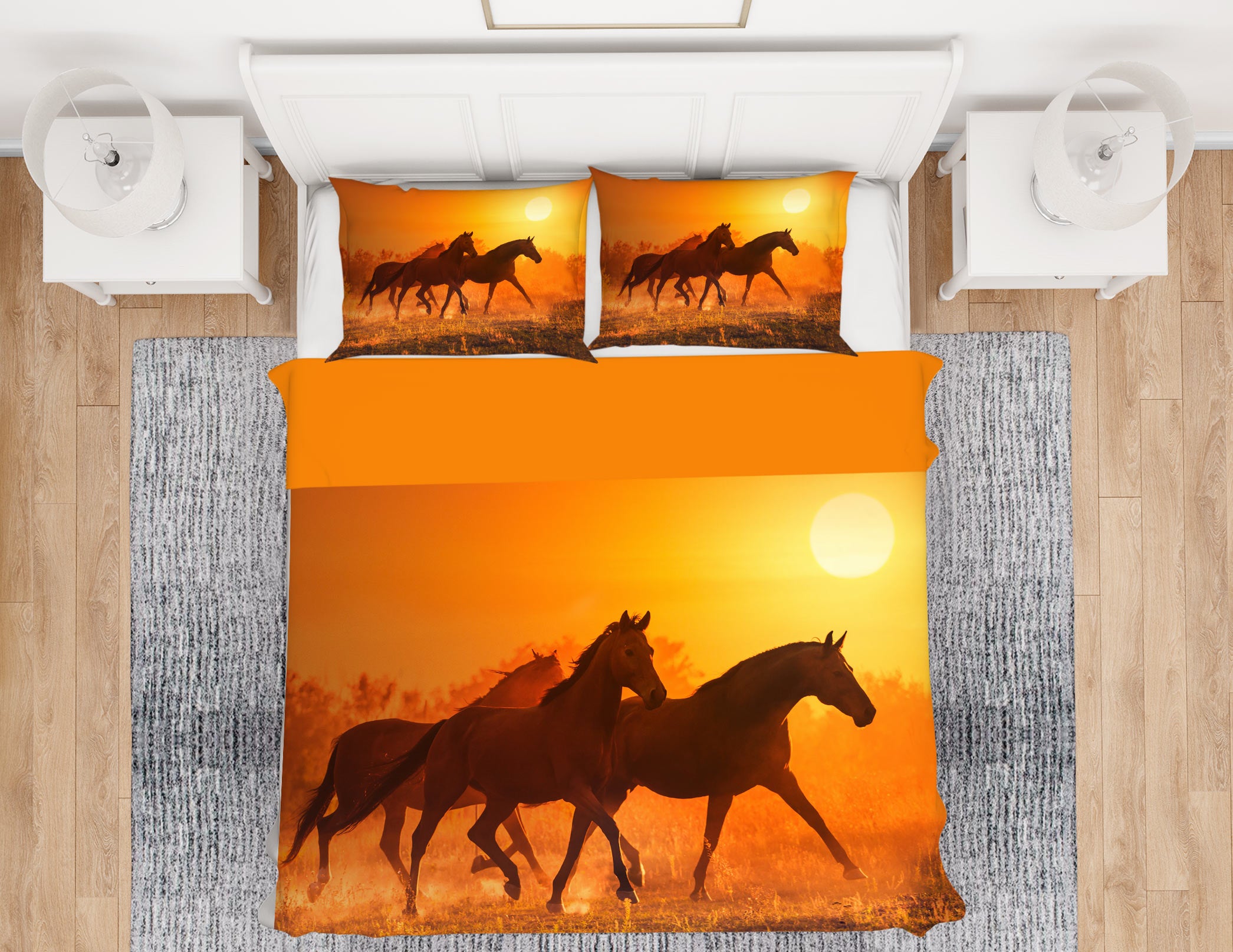 3D Group Horse 12210 Bed Pillowcases Quilt