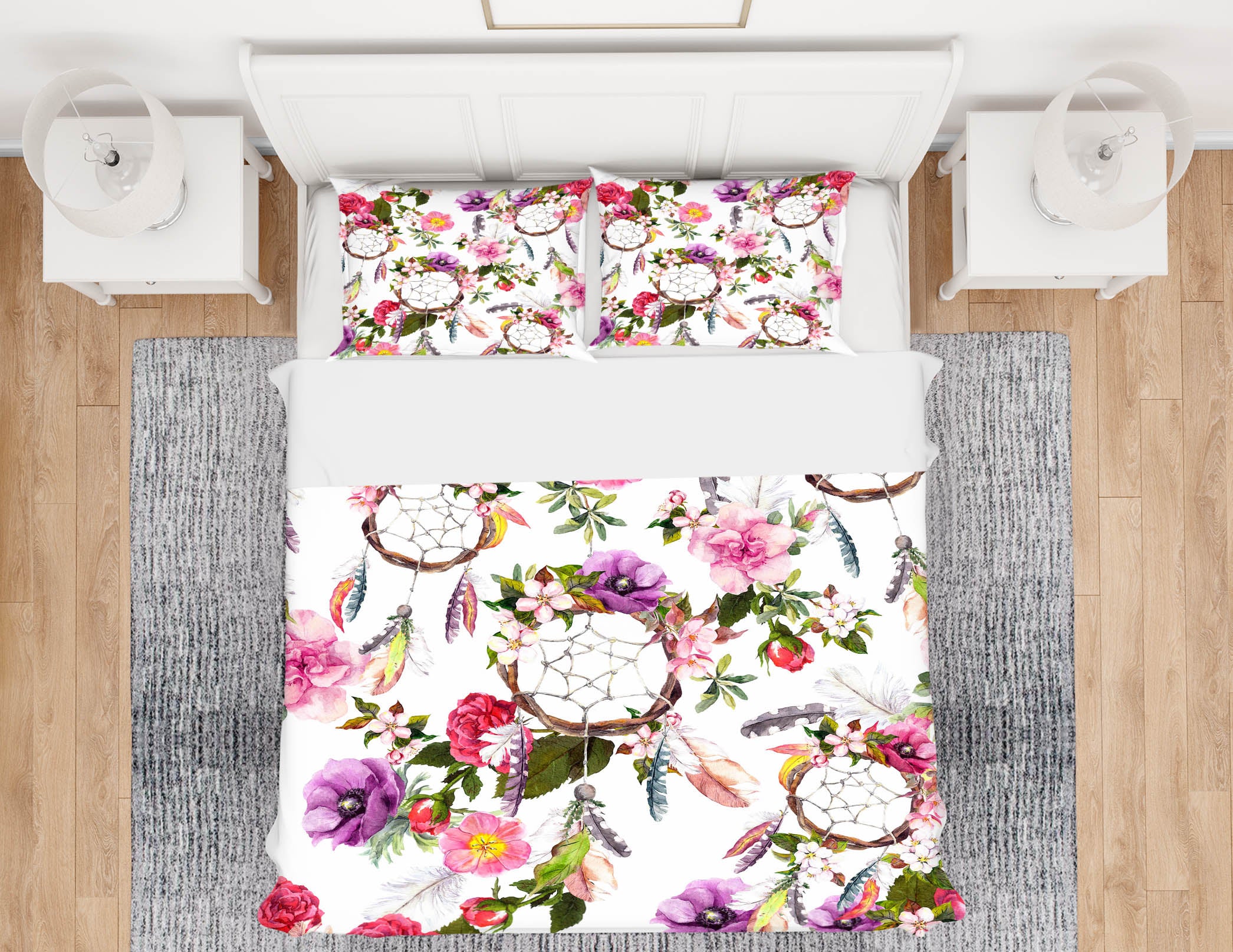 3D Flower Dream Catcher 15044 Bed Pillowcases Quilt