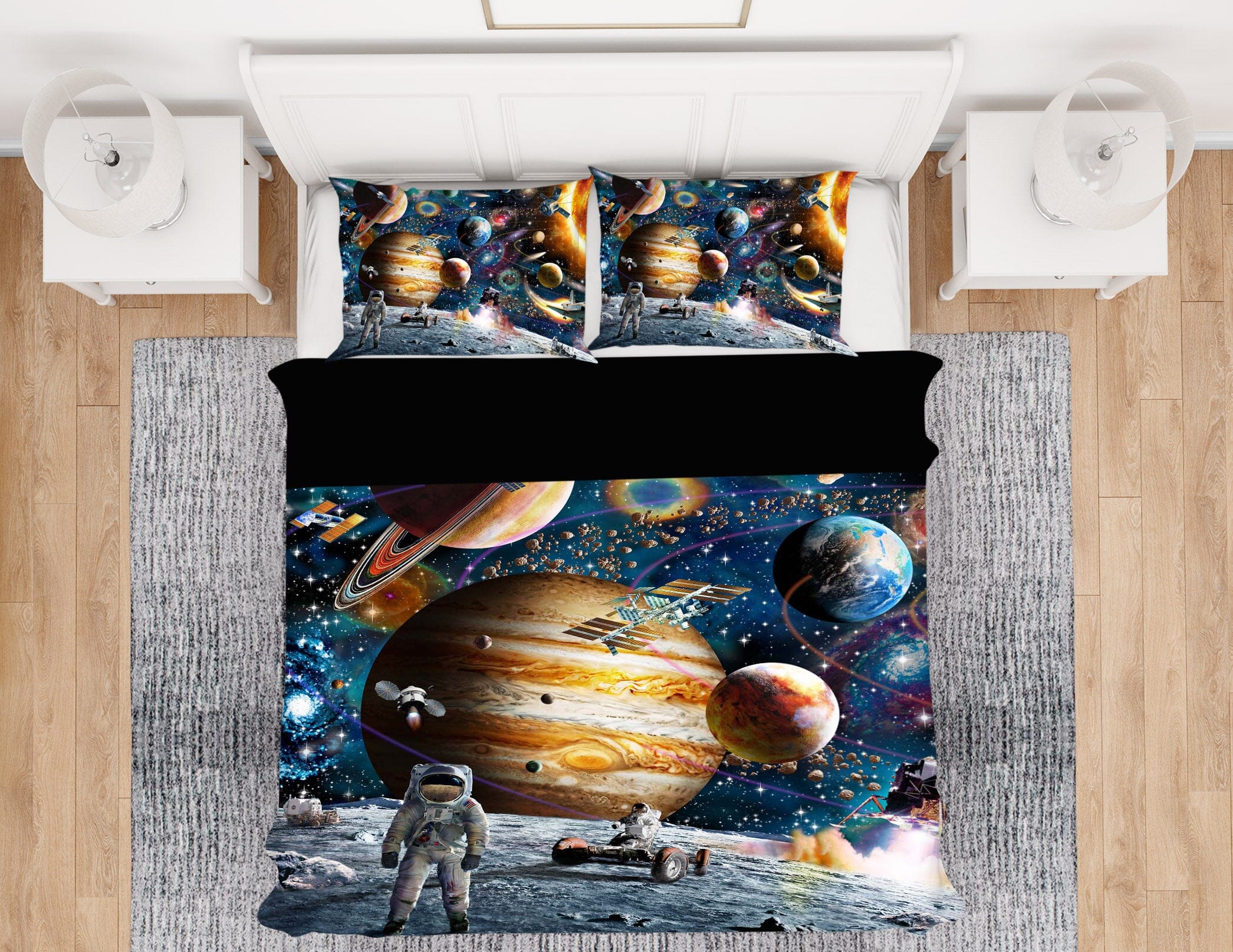 3D Color Planet 2105 Adrian Chesterman Bedding Bed Pillowcases Quilt Quiet Covers AJ Creativity Home