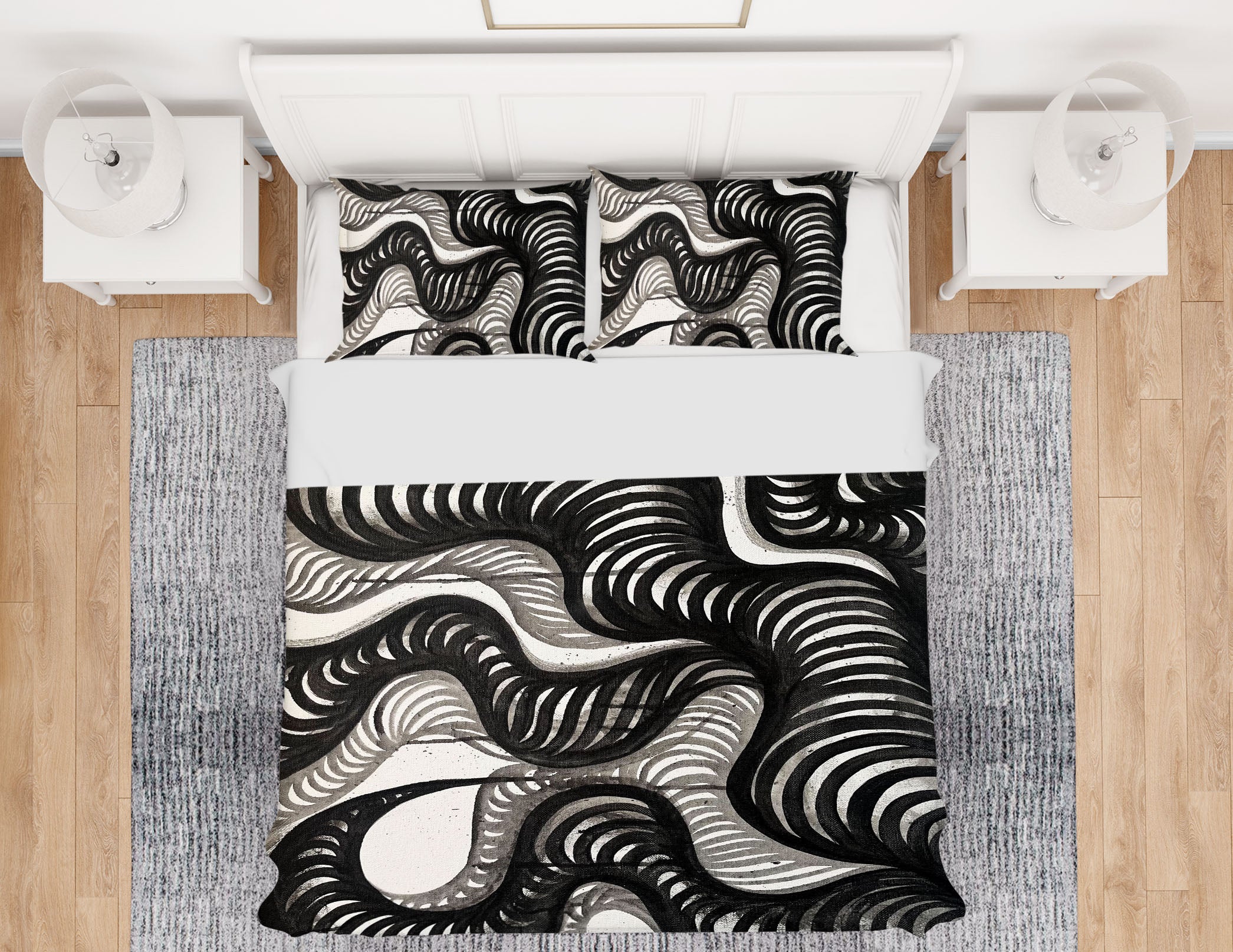 3D Black Circle 3035 Jacqueline Reynoso Bedding Bed Pillowcases Quilt Cover Duvet Cover