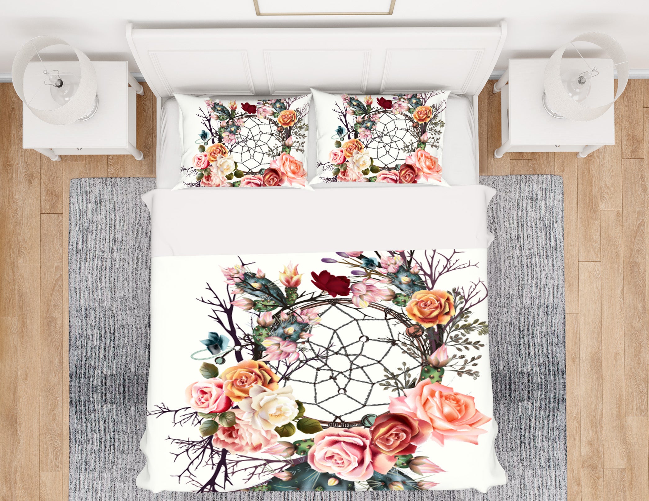 3D Wreath 15012 Bed Pillowcases Quilt