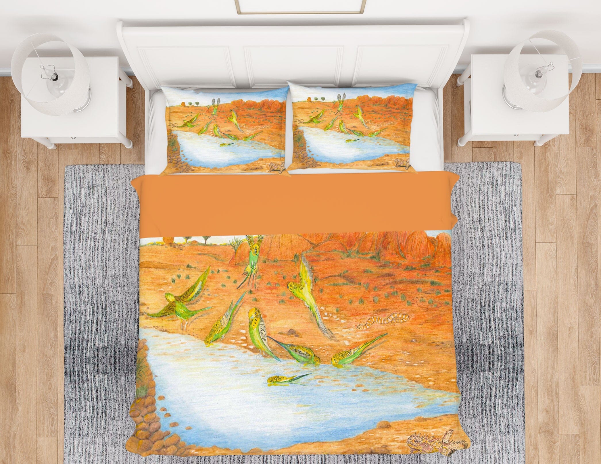 3D Beach Prawn 023 Michael Sewell Bedding Bed Pillowcases Quilt Quiet Covers AJ Creativity Home