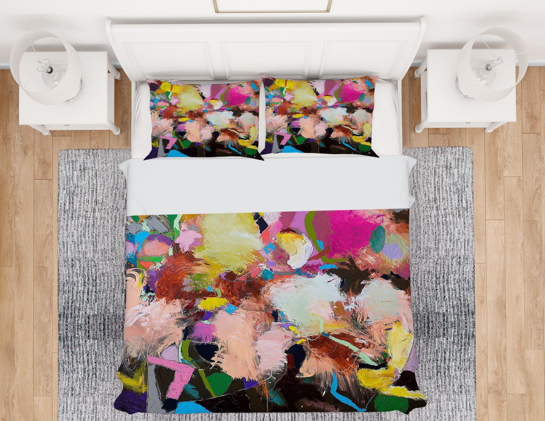 3D Pink Paint 1051 Allan P. Friedlander Bedding Bed Pillowcases Quilt Quiet Covers AJ Creativity Home