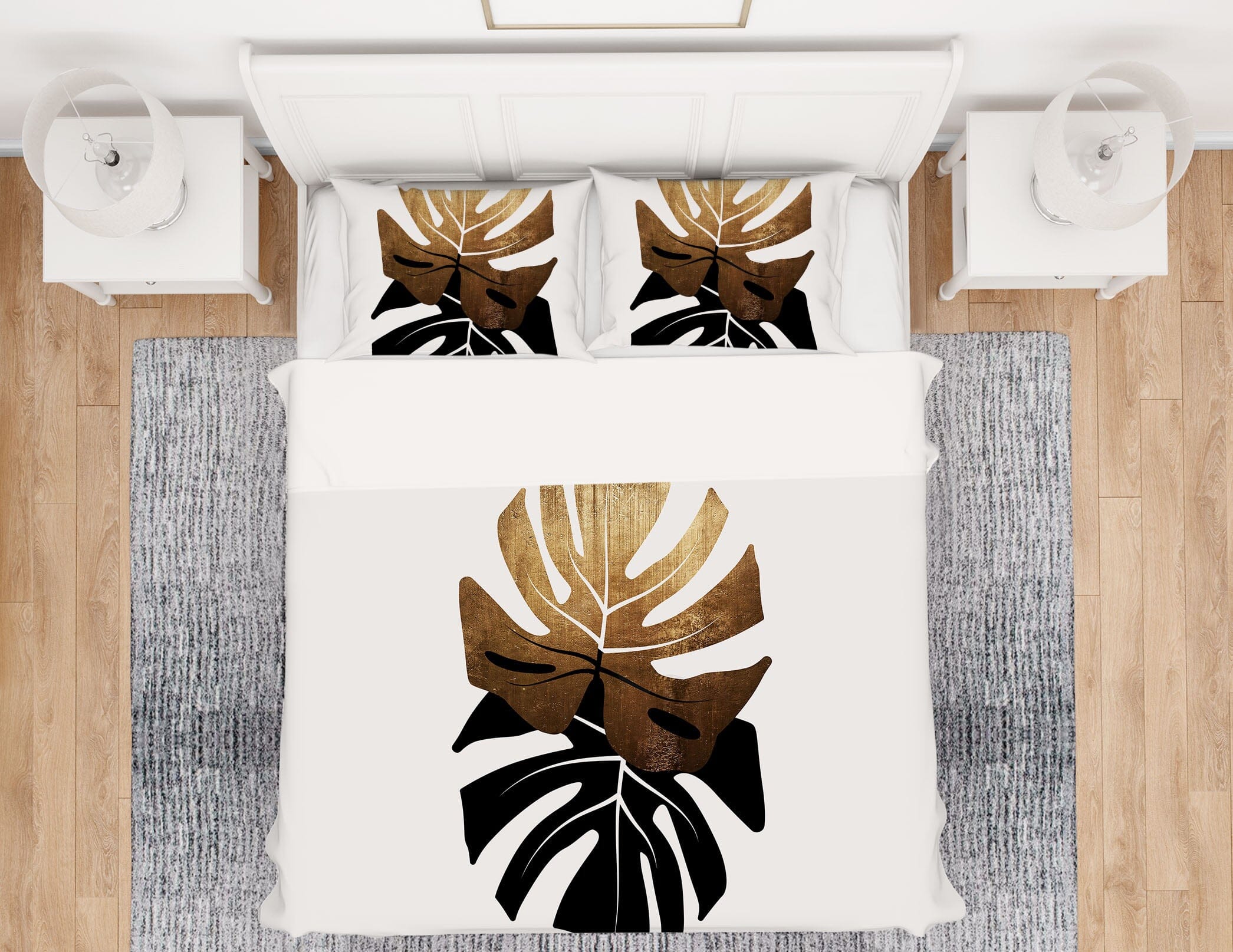 3D Golden Leaves 141 Boris Draschoff Bedding Bed Pillowcases Quilt Quiet Covers AJ Creativity Home