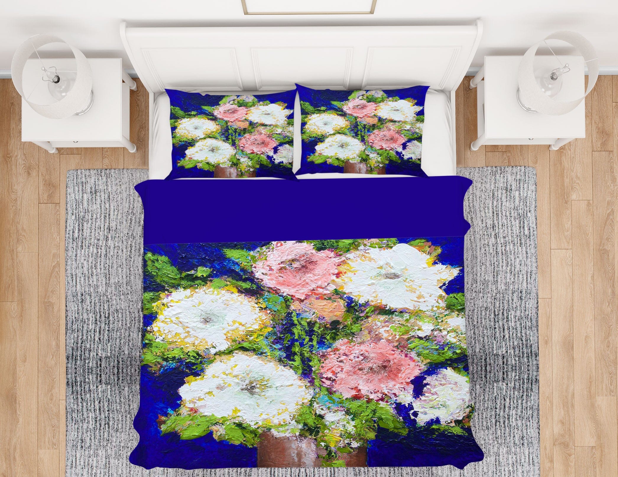 3D Paint Chrysanthemum 1091 Allan P. Friedlander Bedding Bed Pillowcases Quilt Quiet Covers AJ Creativity Home