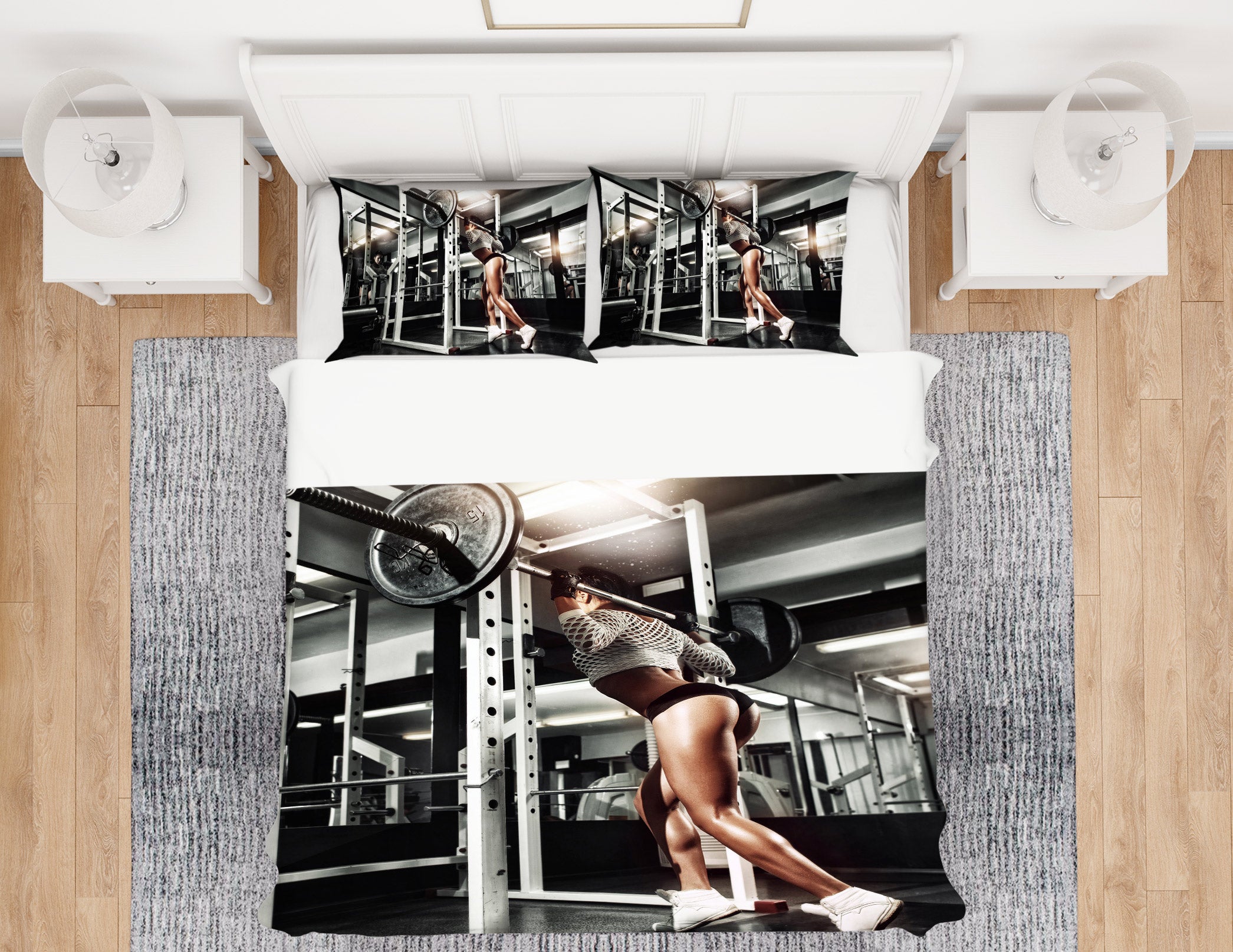3D Weightlifting 14106 Bed Pillowcases Quilt