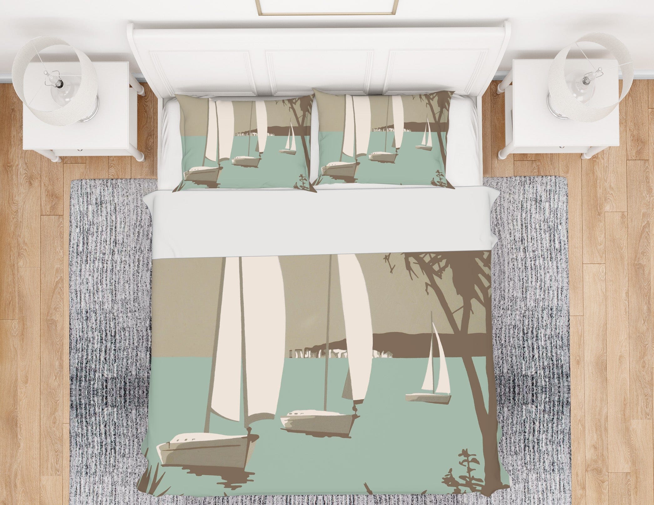 3D Poole The Purbecks 2042 Steve Read Bedding Bed Pillowcases Quilt Quiet Covers AJ Creativity Home