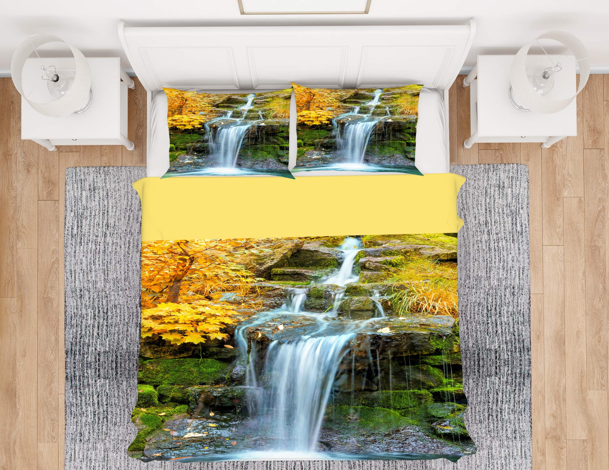 3D Waterfall 15115 Bed Pillowcases Quilt