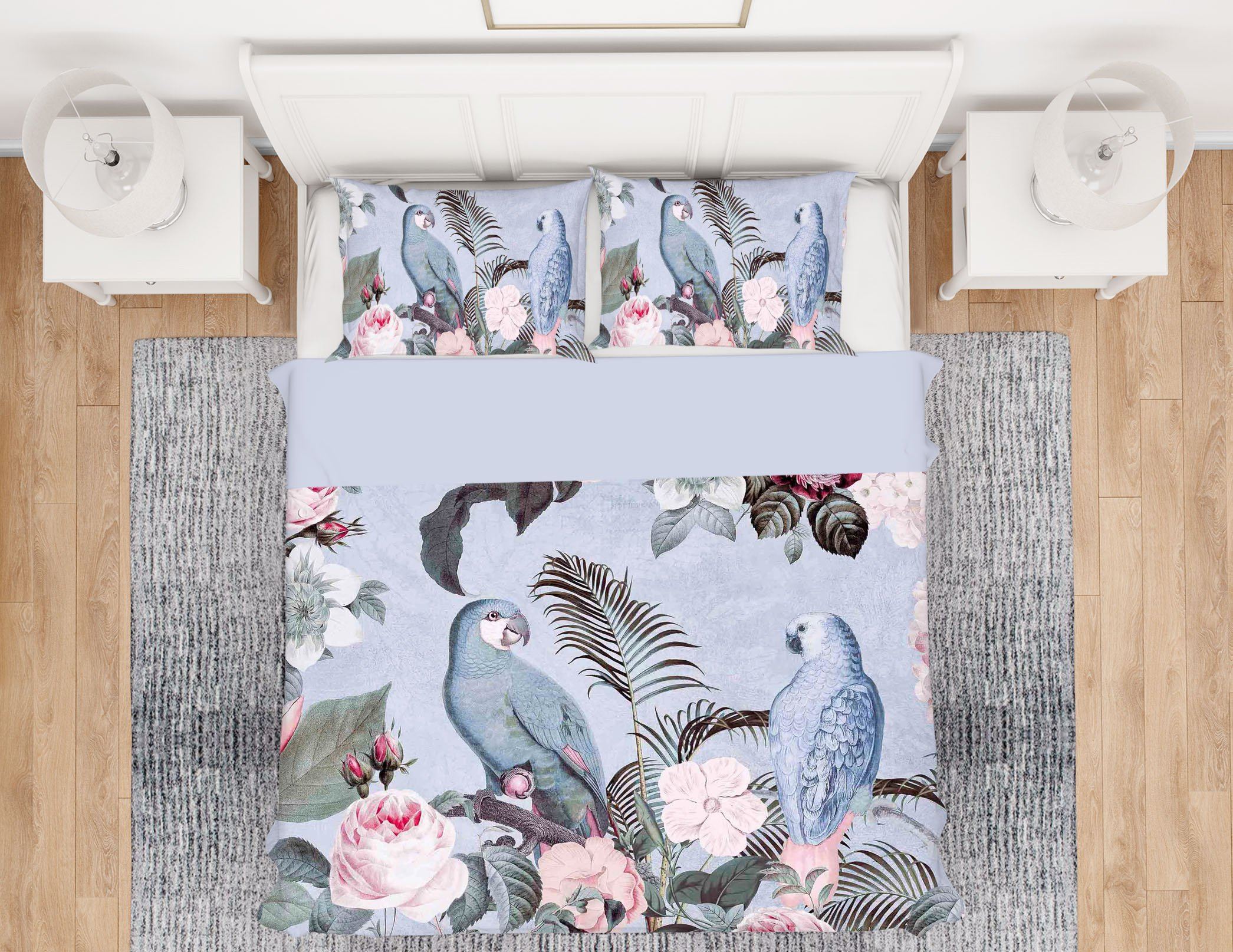 3D Bird Family 2128 Andrea haase Bedding Bed Pillowcases Quilt Quiet Covers AJ Creativity Home